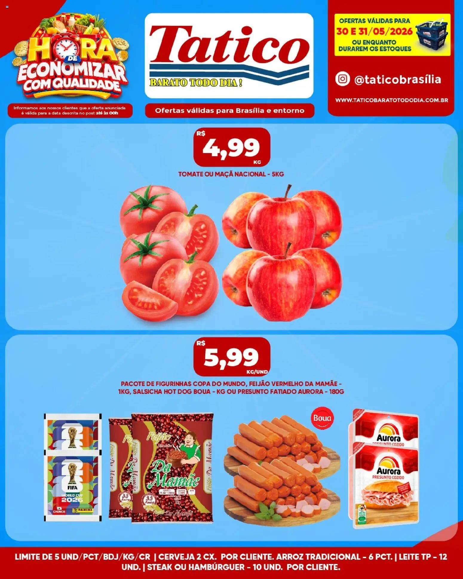 Tatico Folheto - válido de 30.05.2026 | Página: 4 | Produtos: Feijão, Salsicha, Cerveja, Arroz