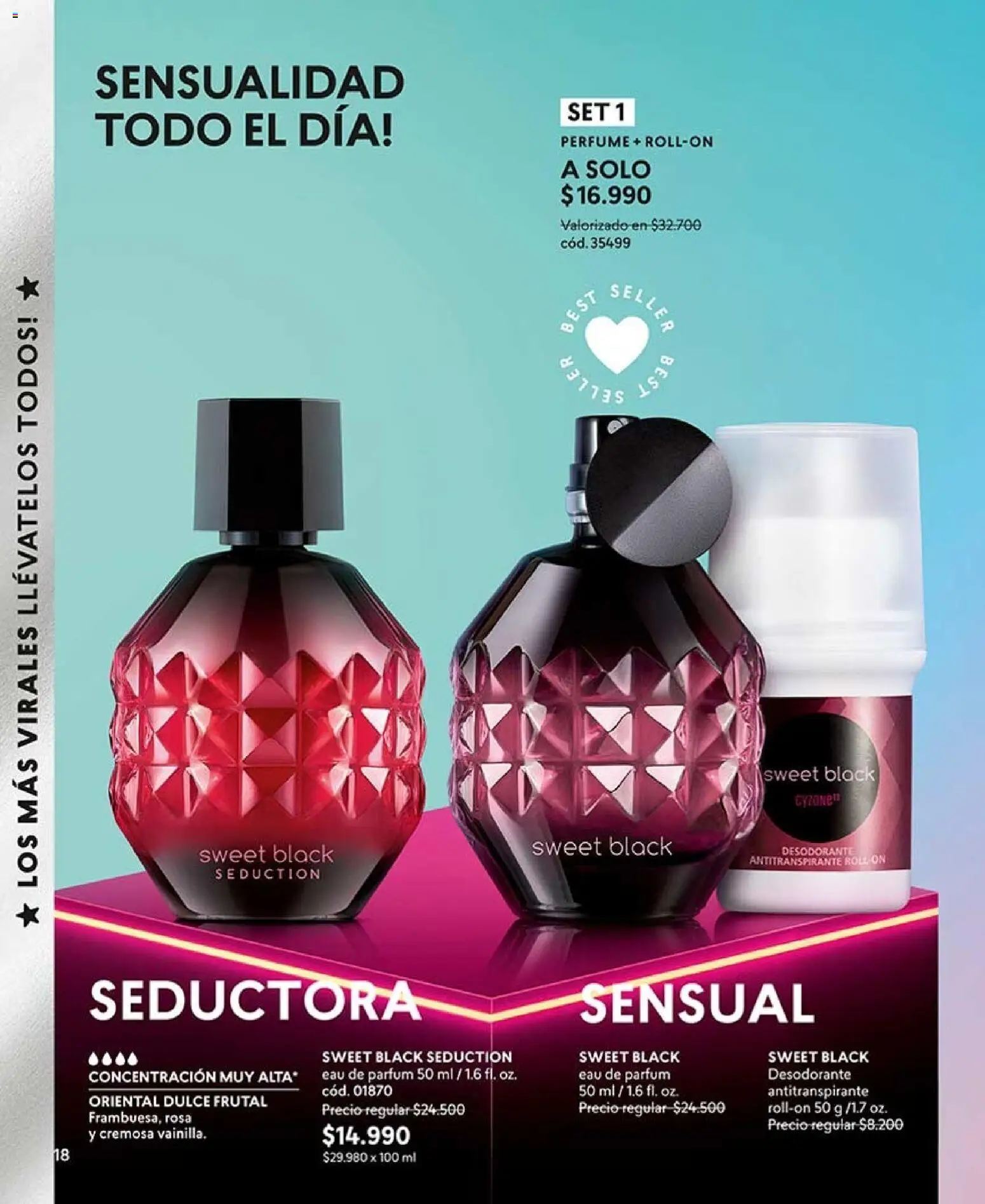 Catálogo CyZone Campaña 12 │ válido desde el 06.07.2026 | Página: 18 | Productos: Perfume, Desodorante, Antitranspirante