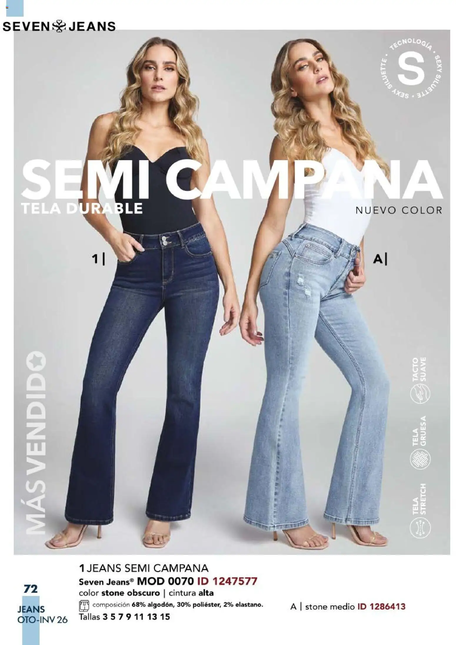 Nuevas ofertas de Price Shoes válidas en toda la República Mexicana desde el 03/08/2026. ¡Encuentra las mejores ofertas en Price Shoes catálogo Jeans! | Página: 72 | Productos: Campana