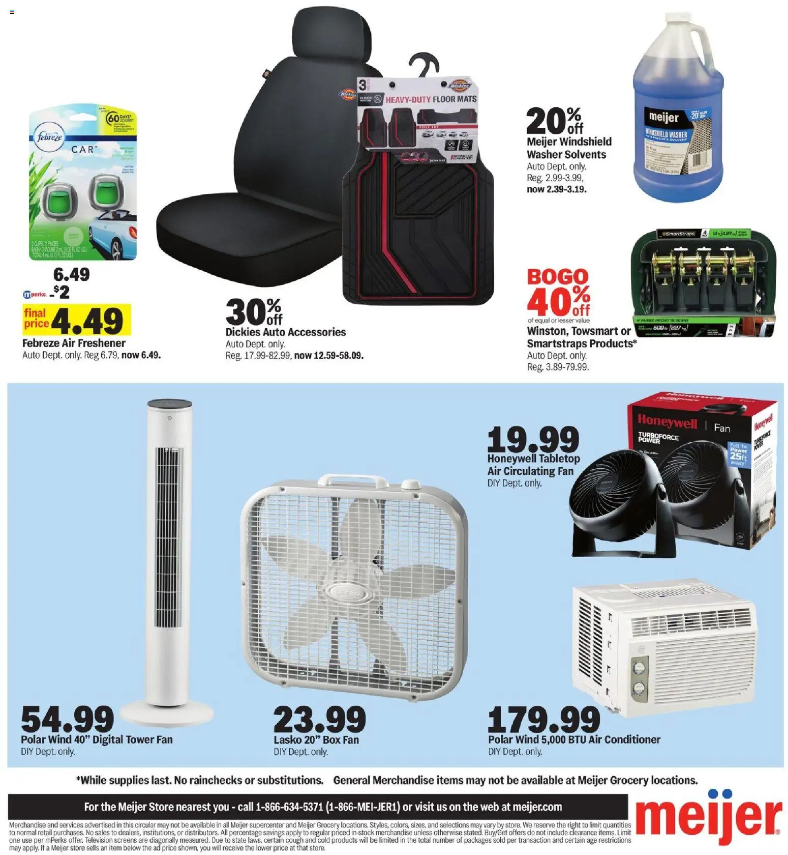 Meijer Ad - valid from 13.05.2026 | Page: 10 | Products: Conditioner, Television, Washer, Fan