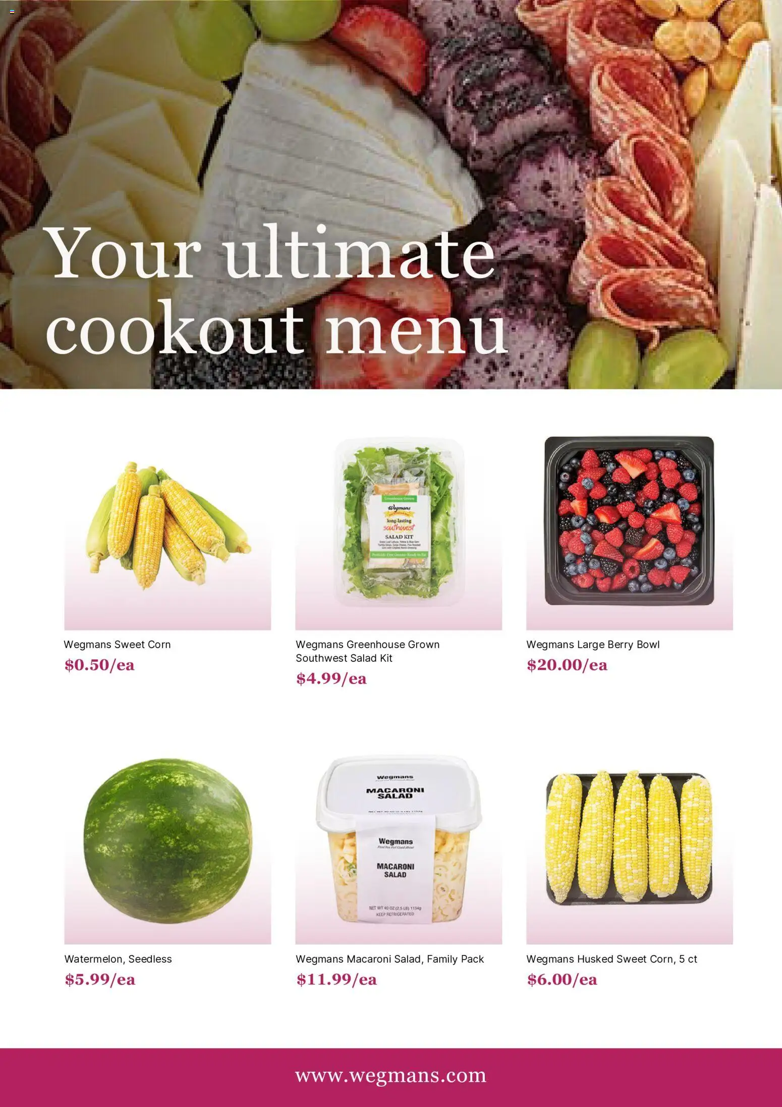Wegmans Weekly Ad - valid from 09/01/2026 | Page: 4 | Products: Corn, Salad