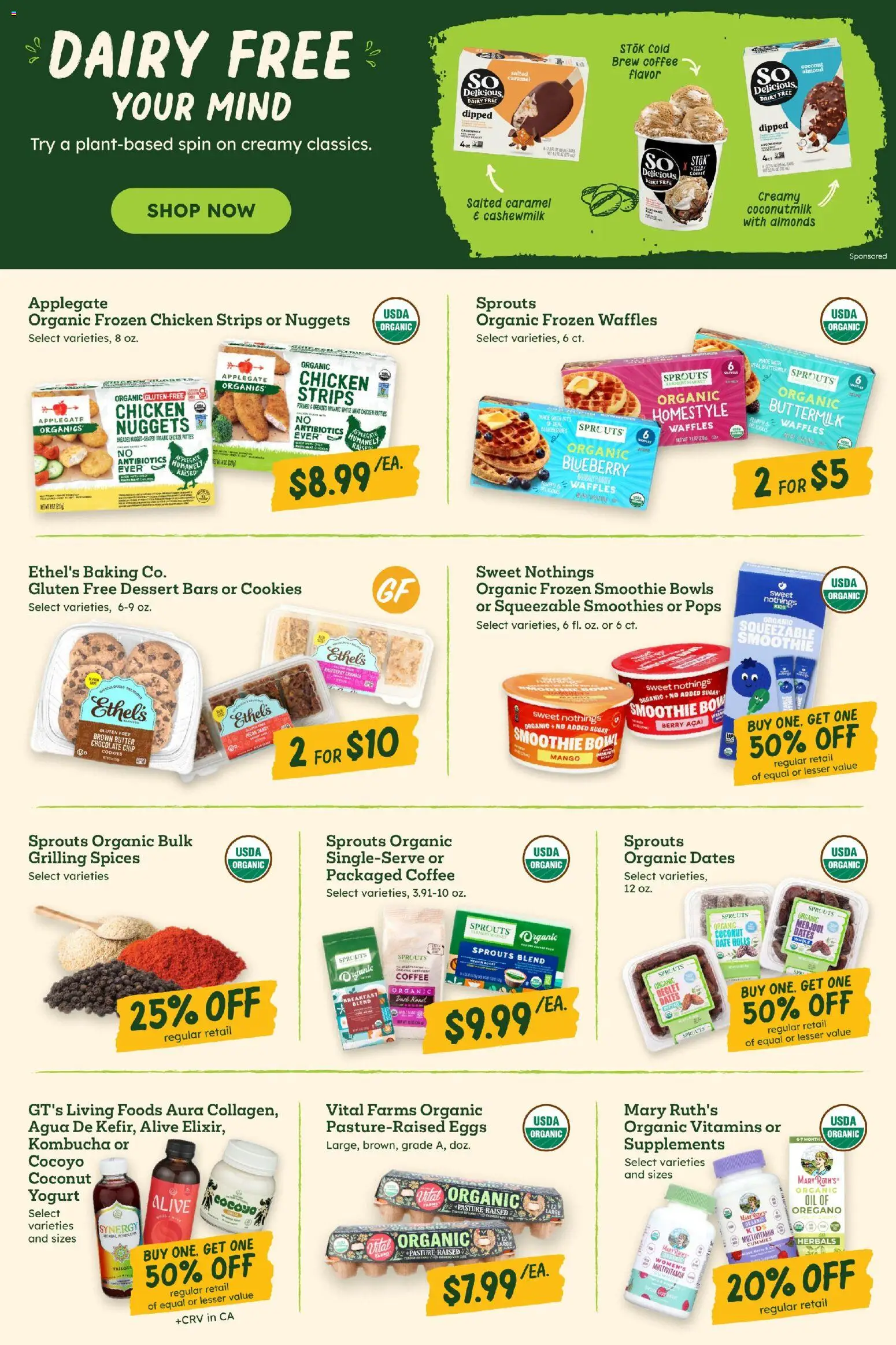 Sprouts Weekly Ad - valid from 07/01/2026 | Page: 5 | Products: Oil, Cookies, Date, Raspberry