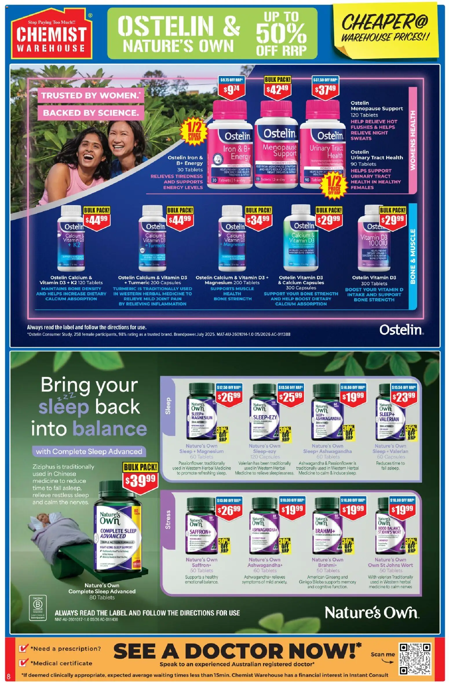 Chemist Warehouse catalogue - valid from 20/08/2026 | Page: 8 | Products: Capsules, Tablet, Herbal, Tablets