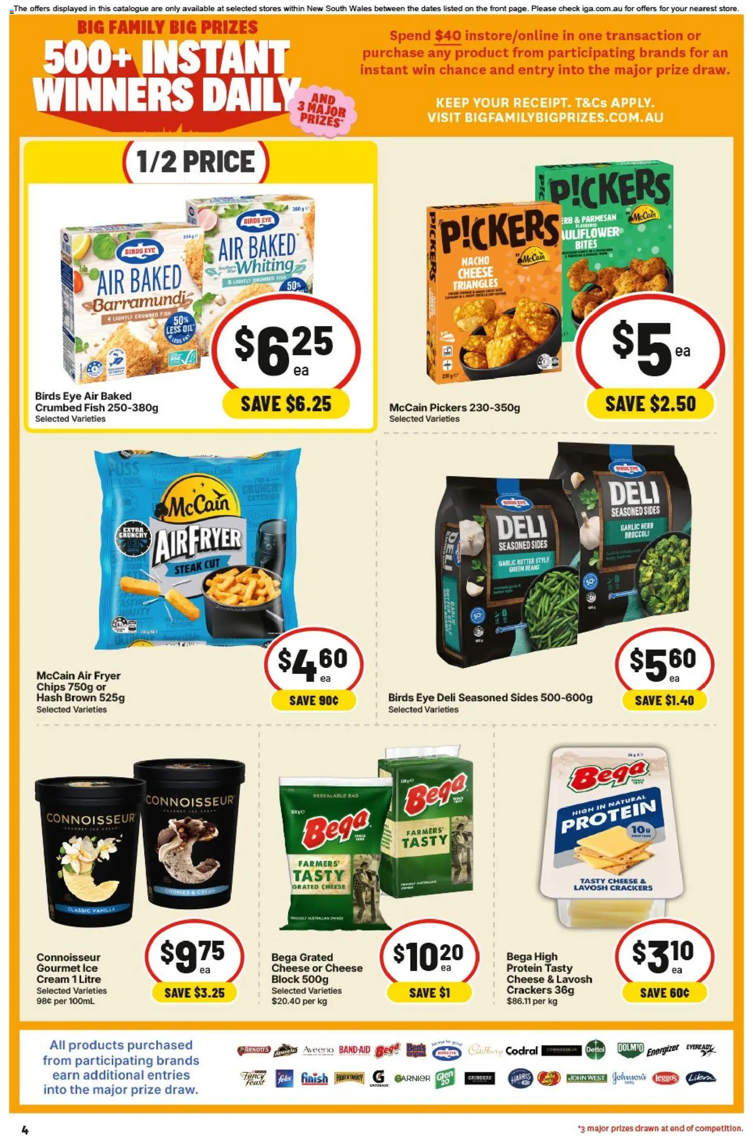 IGA catalogue - valid from 01/07/2026 | Page: 4 | Products: Herb, Fish, Chips, Bag