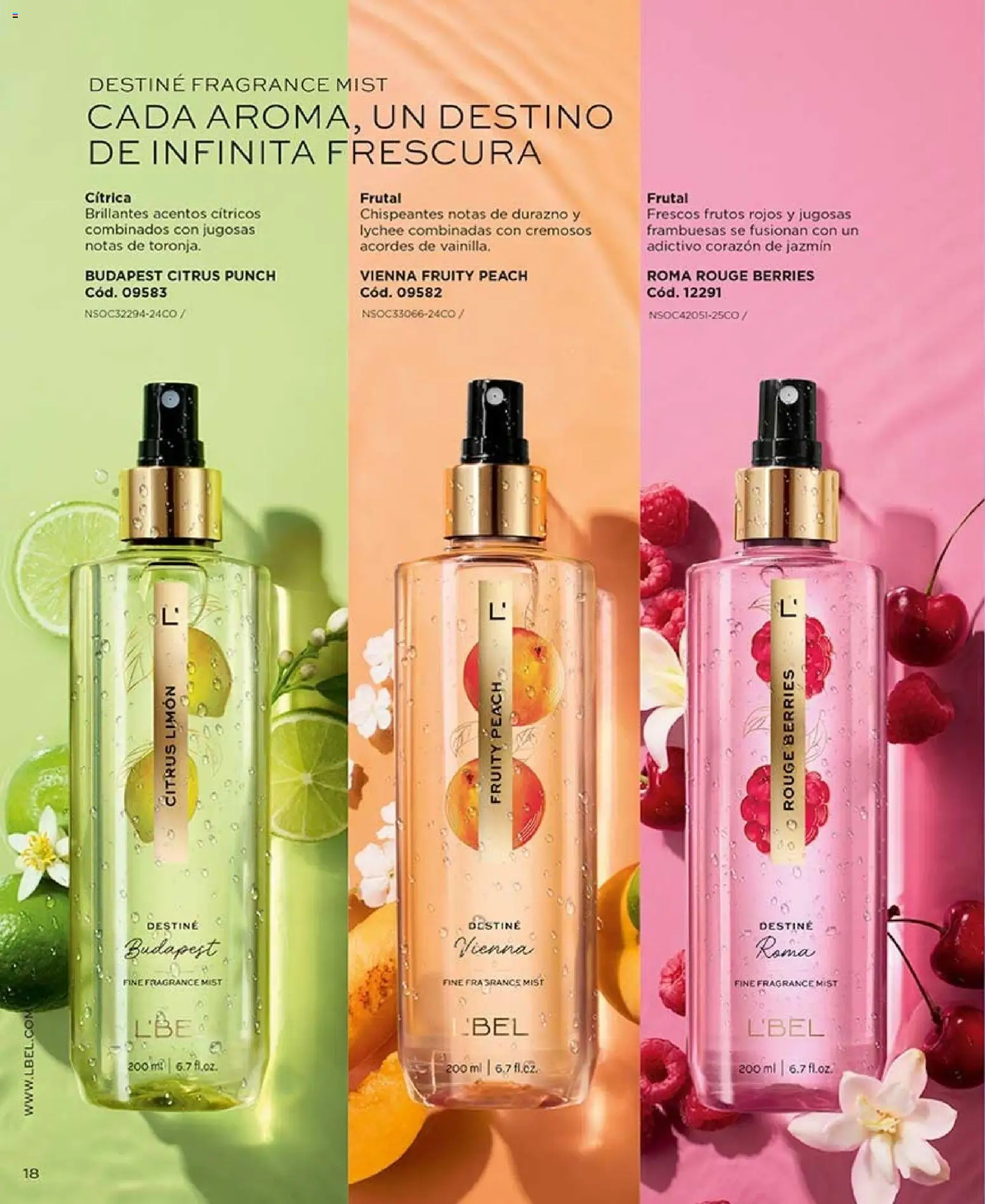 Catálogo L'Bel válido desde 22/08/2026 | Página: 18 | Productos: Frambuesas, Frutos rojos