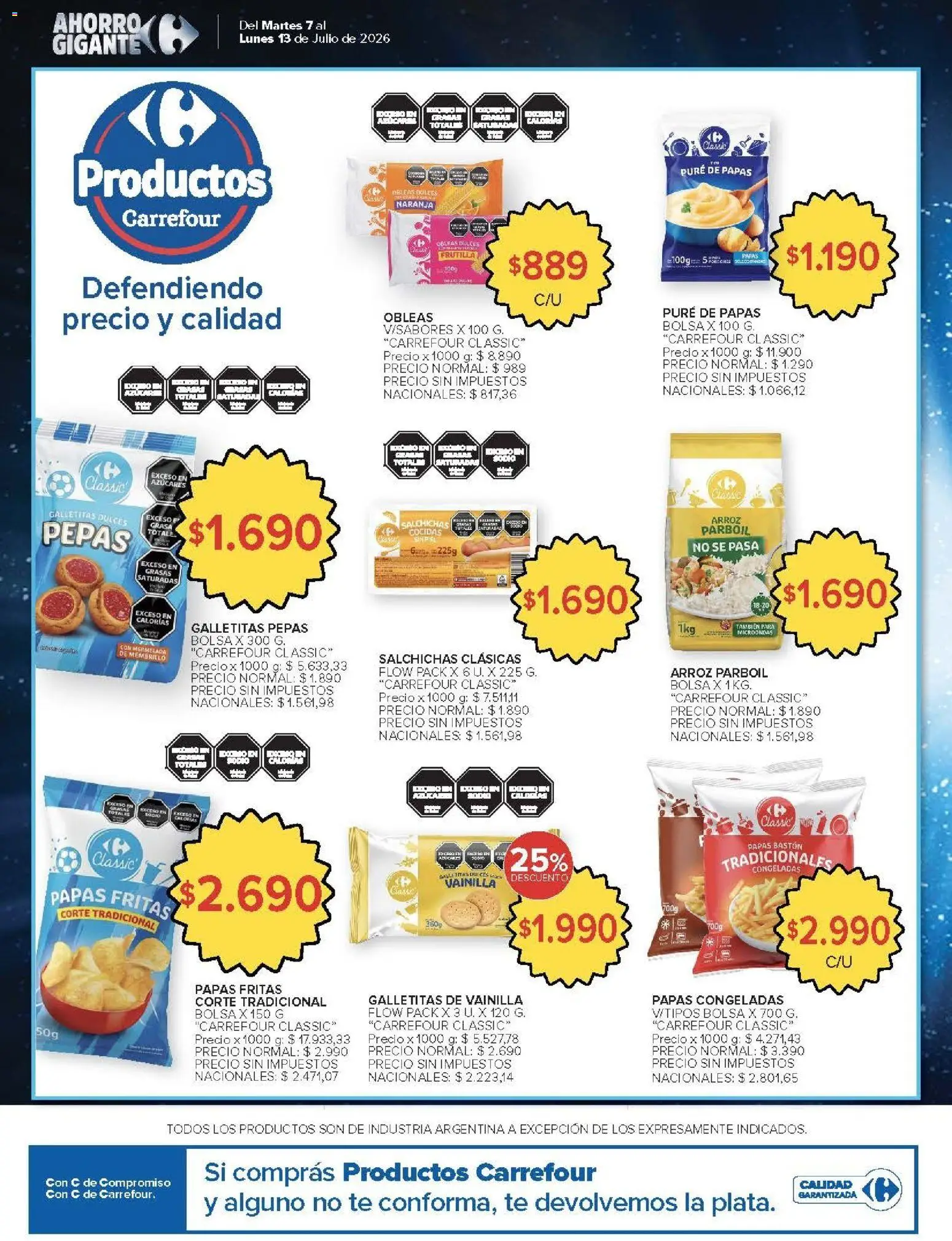 Carrefour - AHORRO AA │ válido desde el 07/07/2026 | Página: 18 | Productos: Bolsa, Frutilla, Arroz, Papas fritas