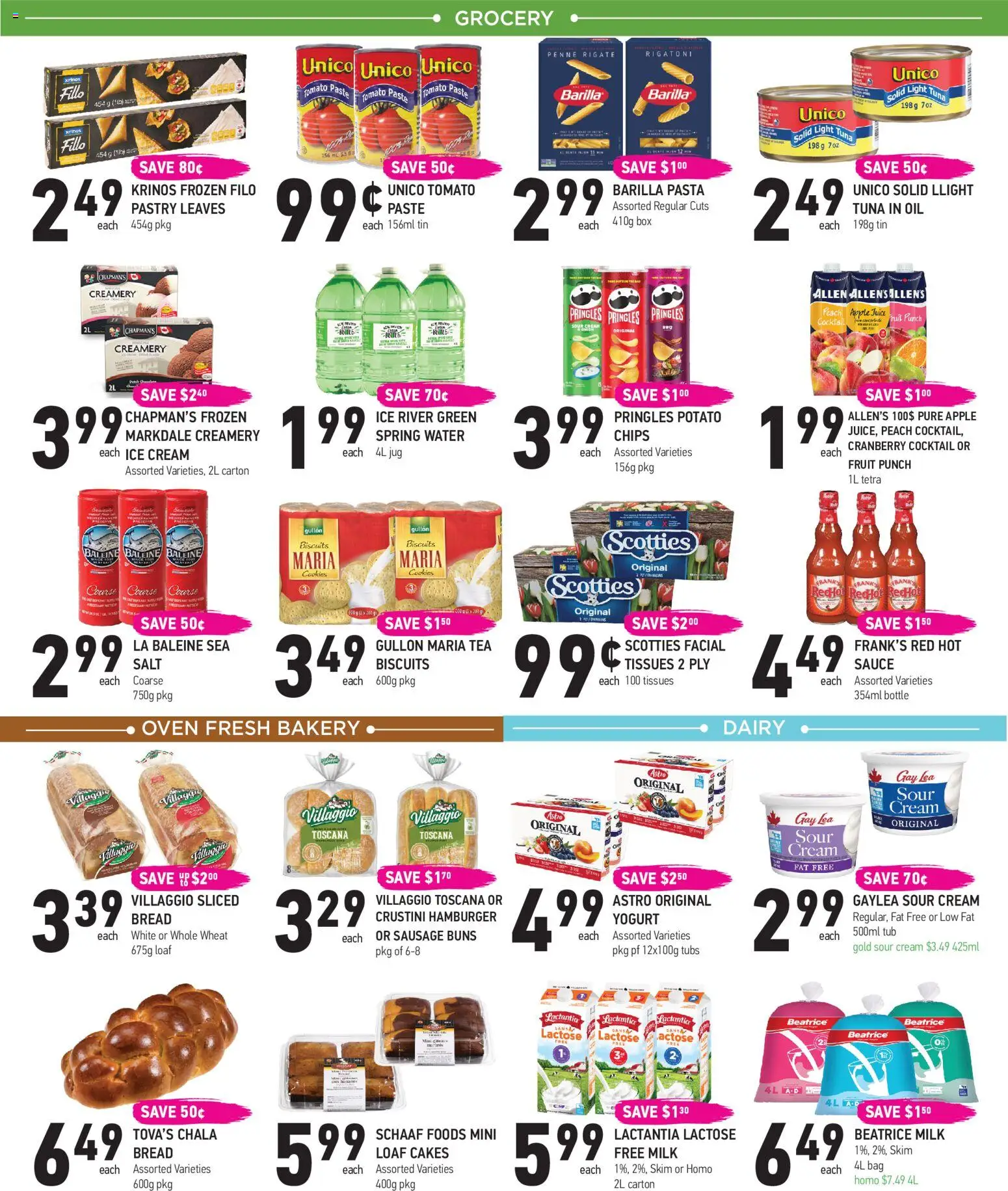 Coppas Fresh Market flyer valid from Aug 13, 2026 | Page: 3 | Products: Bag, Hamburger, Spring water, Juice