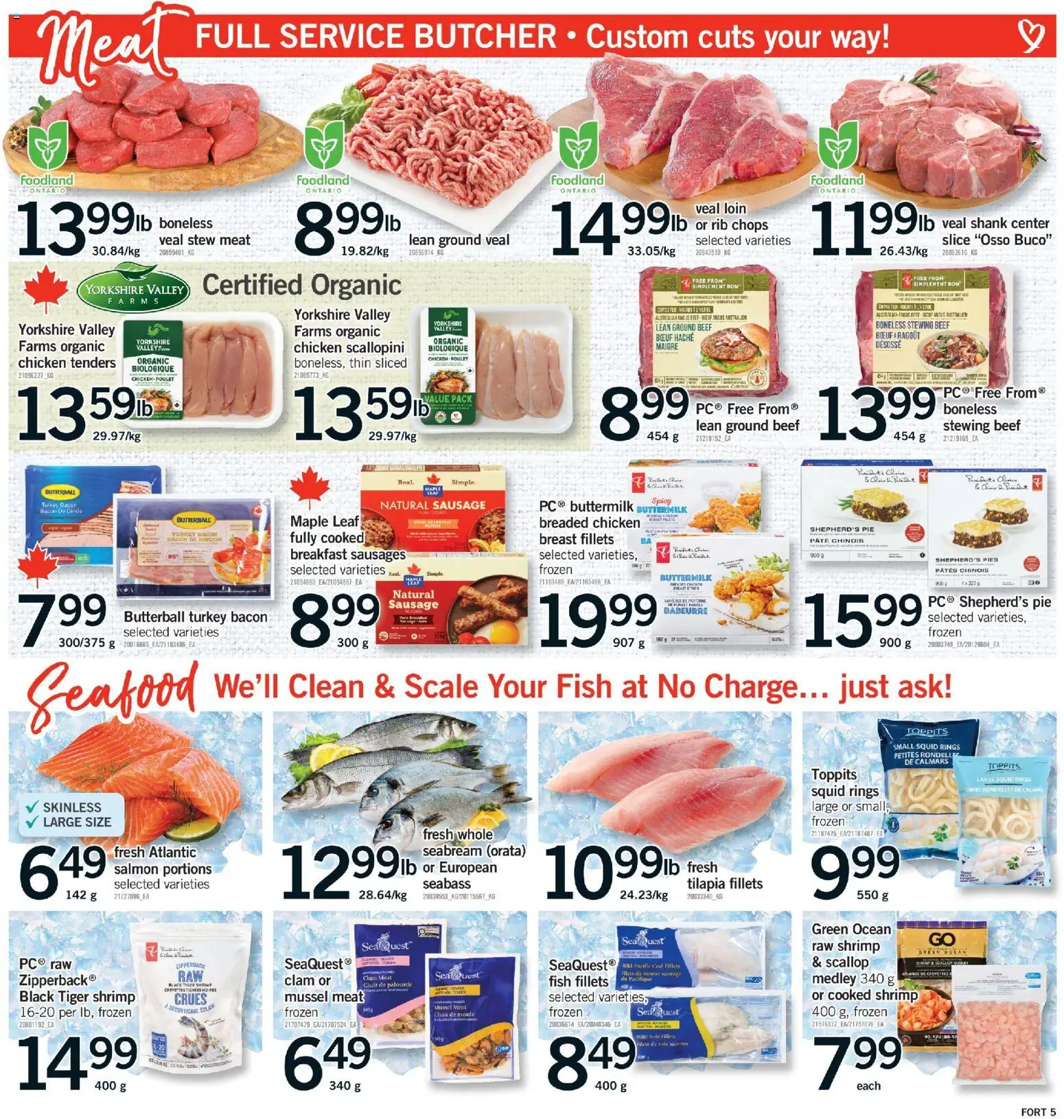 Fortinos flyer valid from Sep 17, 2026 | Page: 6 | Products: Seafood, Salmon, Pâté, Meat
