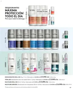Catálogo Ésika Campaña 13 válido desde el 26.07.2026 | Página: 127 | Productos: Cardigan, Desodorante, Antitranspirante, Té