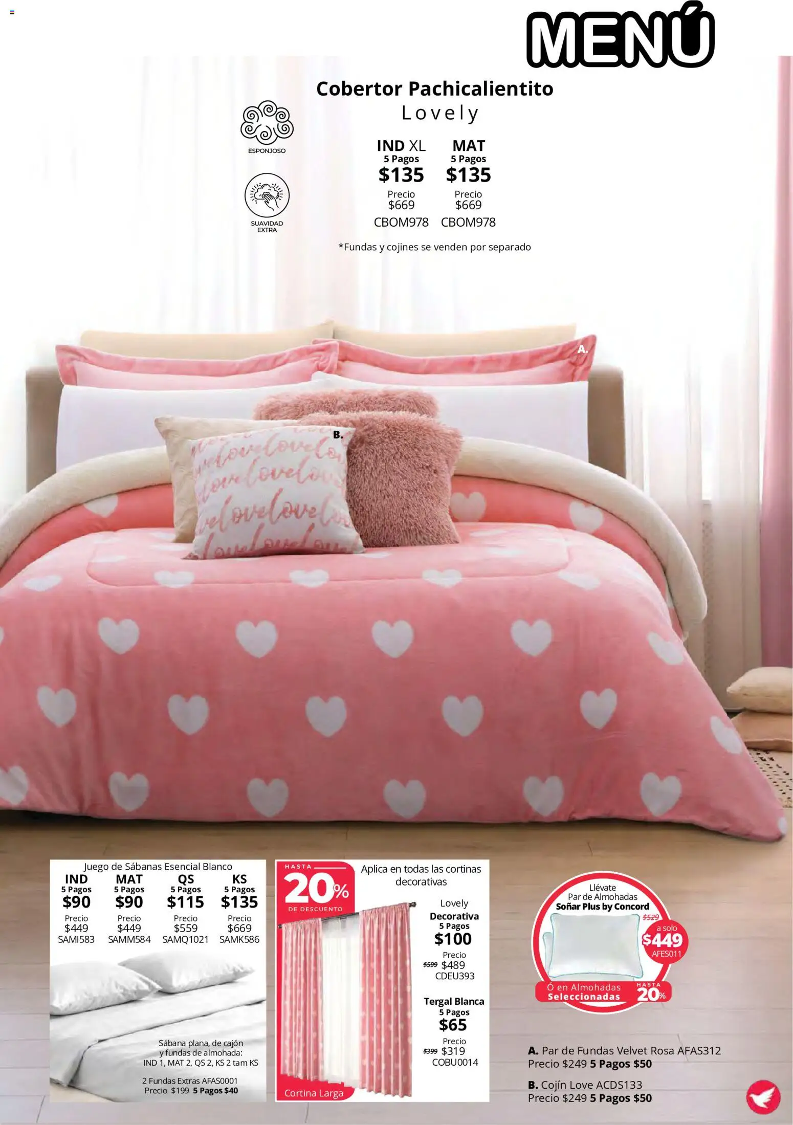 Nuevas ofertas de Colchas Concord válidas en toda la República Mexicana desde el 15/10/2026. ¡Encuentra las mejores ofertas en Colchas Concord catálogo Colección Cobertor Calor de Hogar! | Página: 7