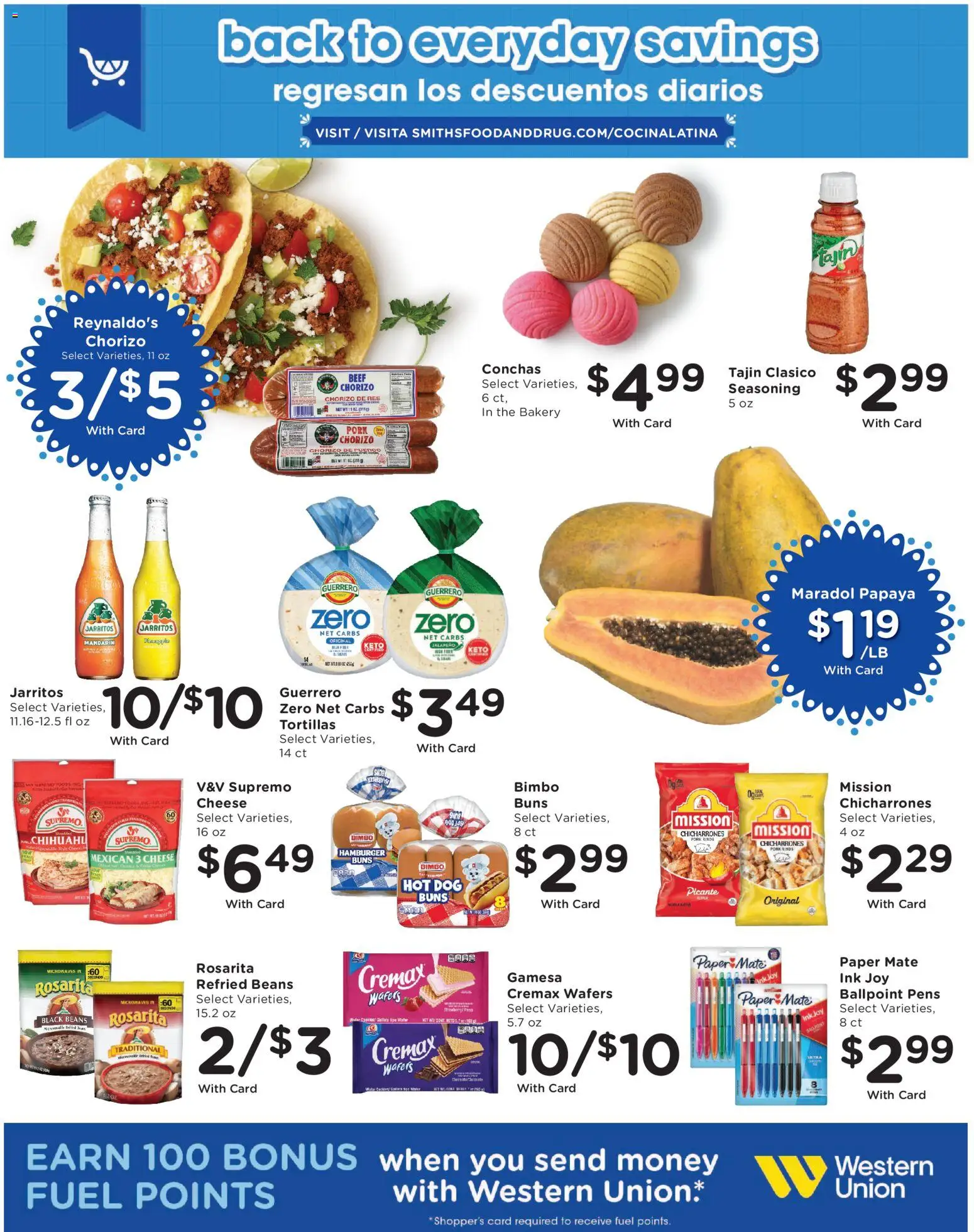 Smith's Weekly Ad - valid from 09/02/2026 | Page: 12 | Products: Bakery, Beef, Water, Beans
