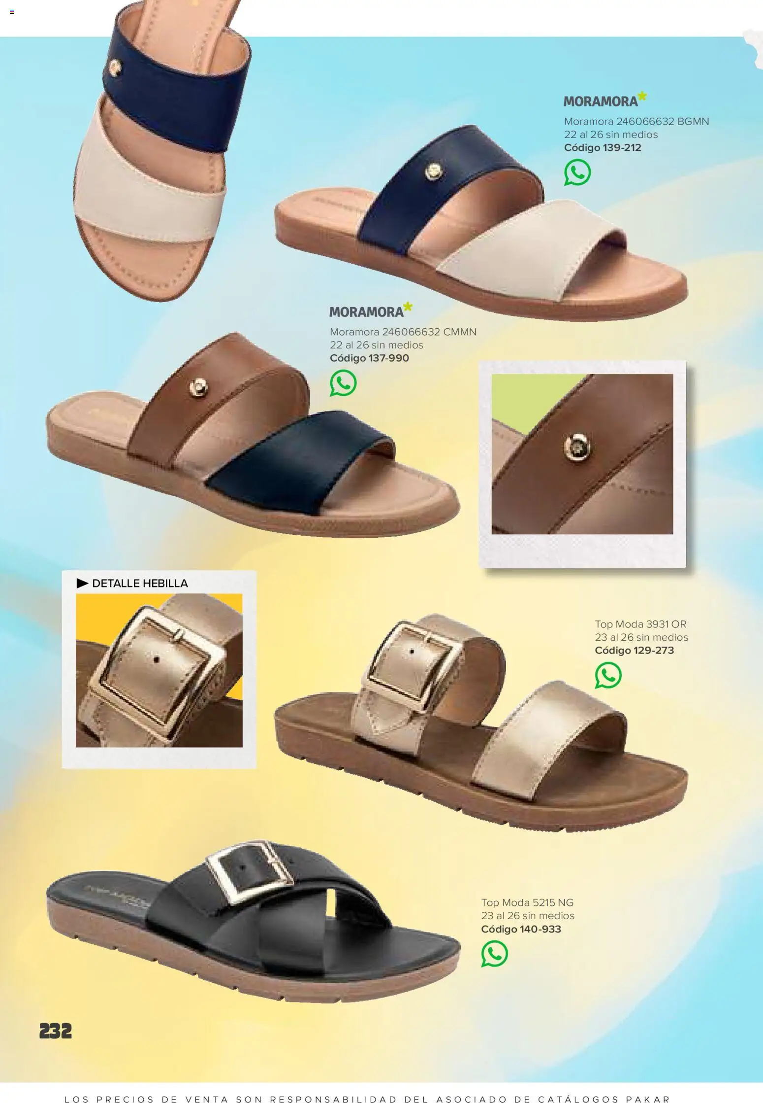 Nuevas ofertas de SC Pakar válidas en toda la República Mexicana desde el 30/01/2026. ¡Encuentra las mejores ofertas en SC Pakar catálogo Primavera / Verano! | Página: 232 | Productos: Top, Hebilla