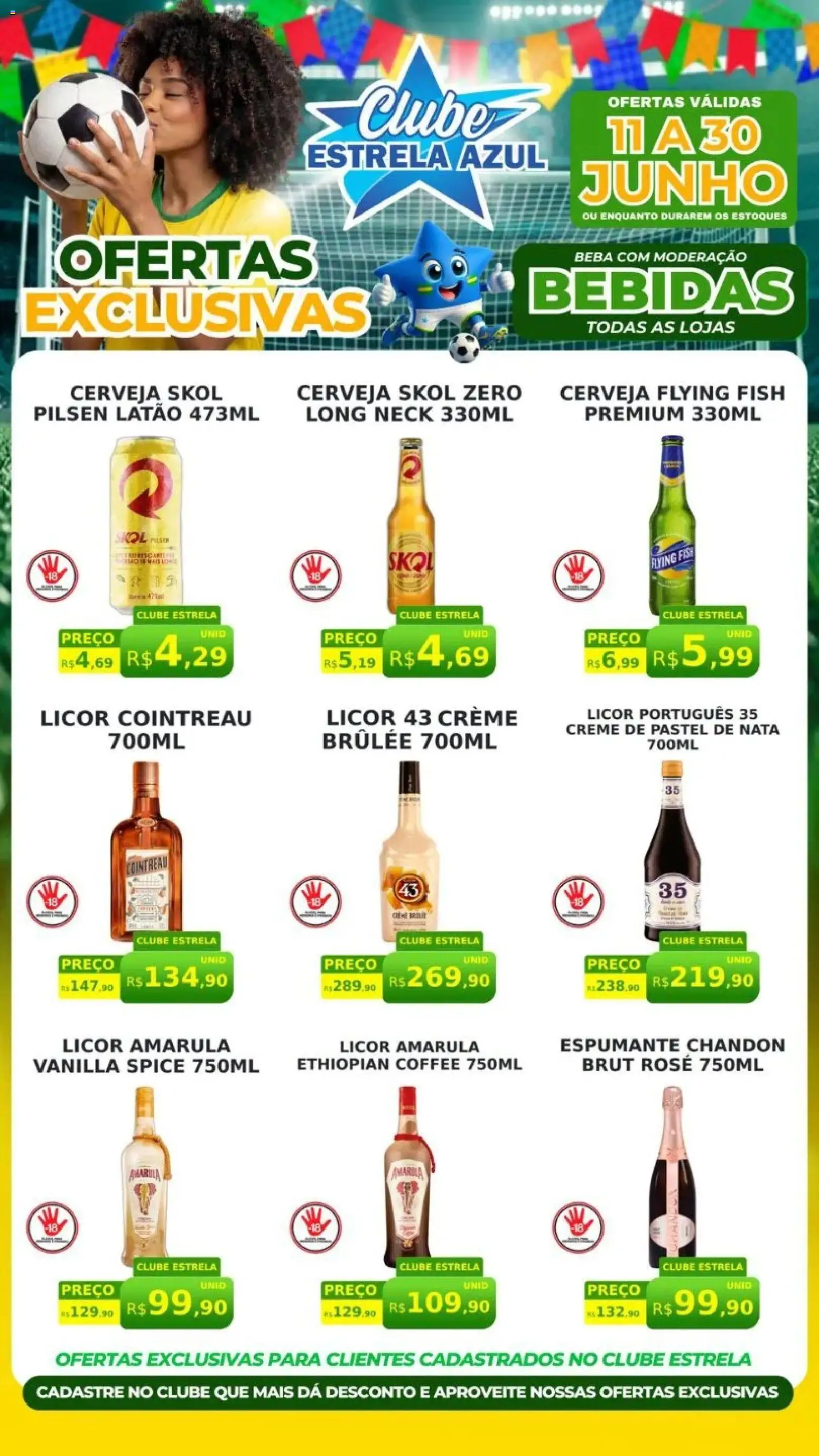 Estrela Azul Folheto - válido de 11.06.2026 | Página: 2 | Produtos: Espumante, Cerveja, Nata, Creme