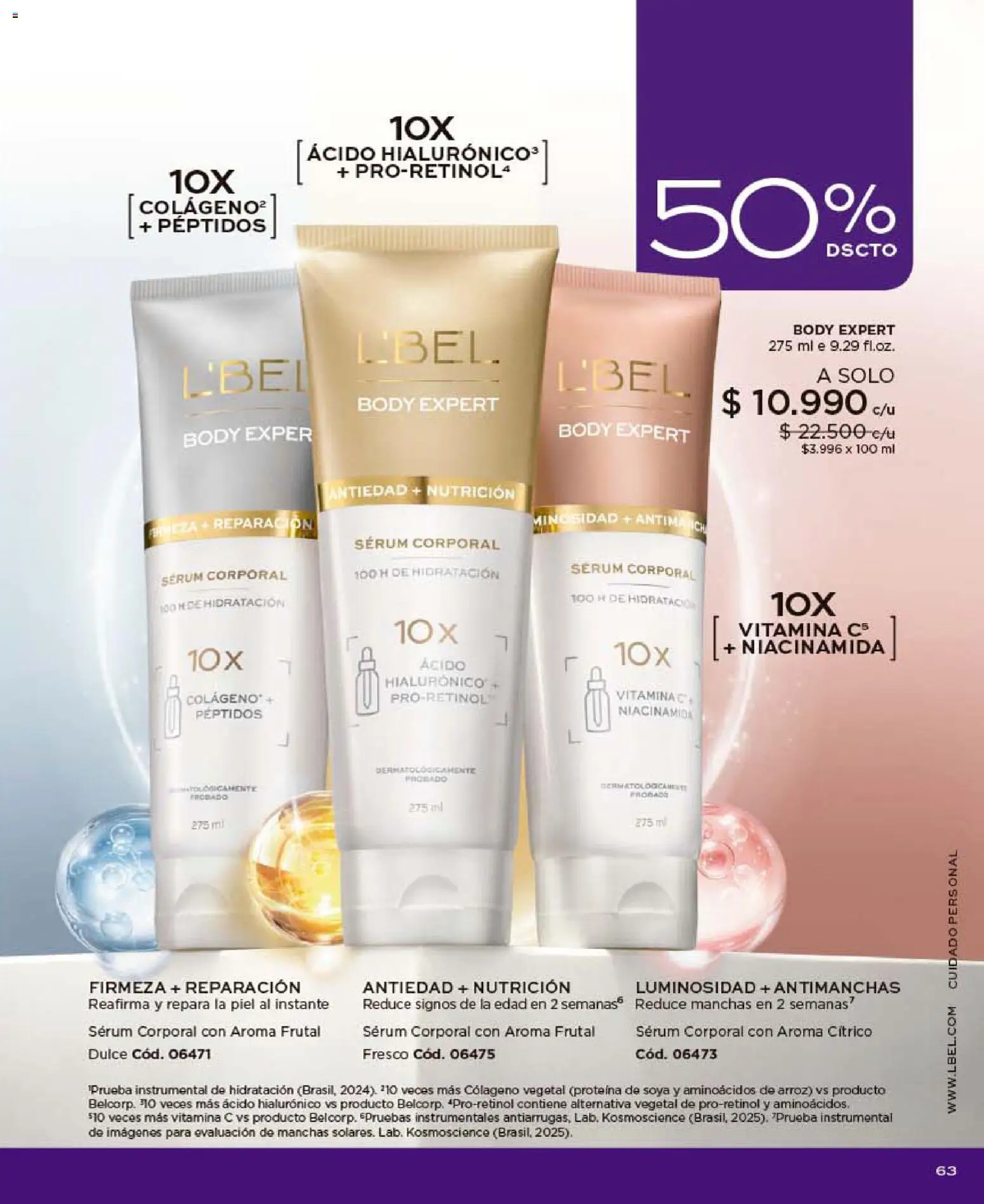 Catálogo L'Bel Campaña 10 │ válido desde el 01.06.2026 | Página: 63 | Productos: Body, Arroz, Serum