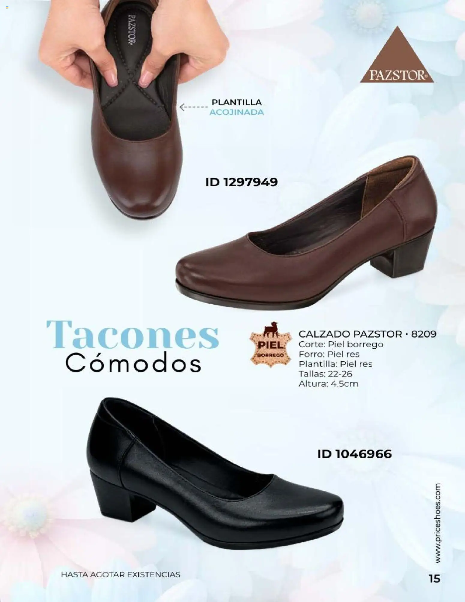 Nuevas ofertas de Price Shoes válidas en toda la República Mexicana desde el 23.04.2026. ¡Encuentra las mejores ofertas en Price Shoes catálogo Especial Confort! | Página: 15 | Productos: Res