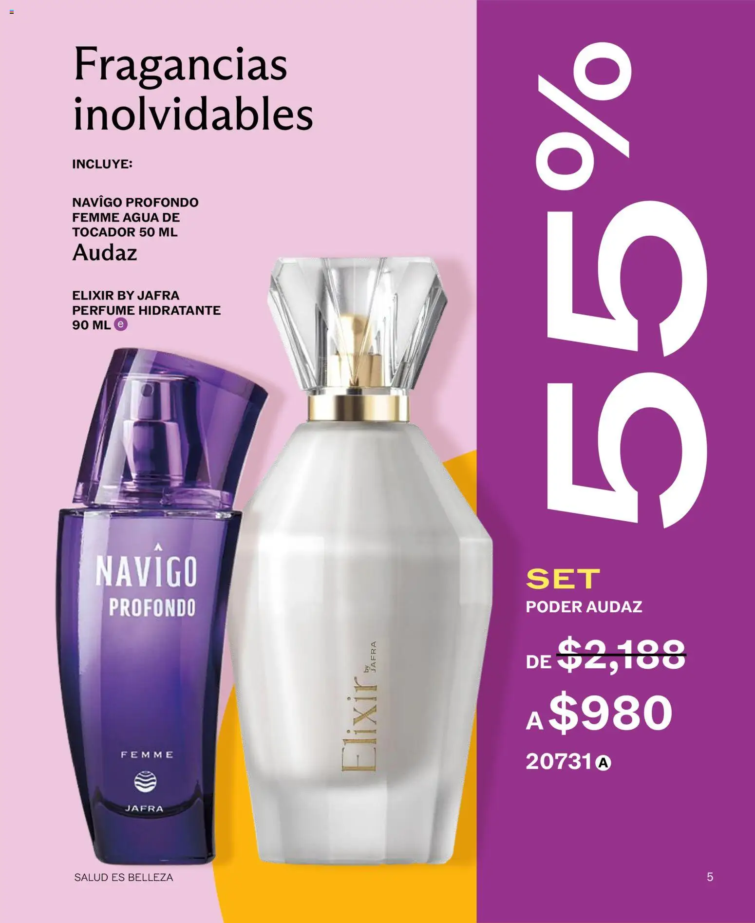 Nuevas ofertas de JAFRA válidas en toda la República Mexicana desde el 01/07/2026. ¡Encuentra las mejores ofertas en JAFRA catálogo! | Página: 5