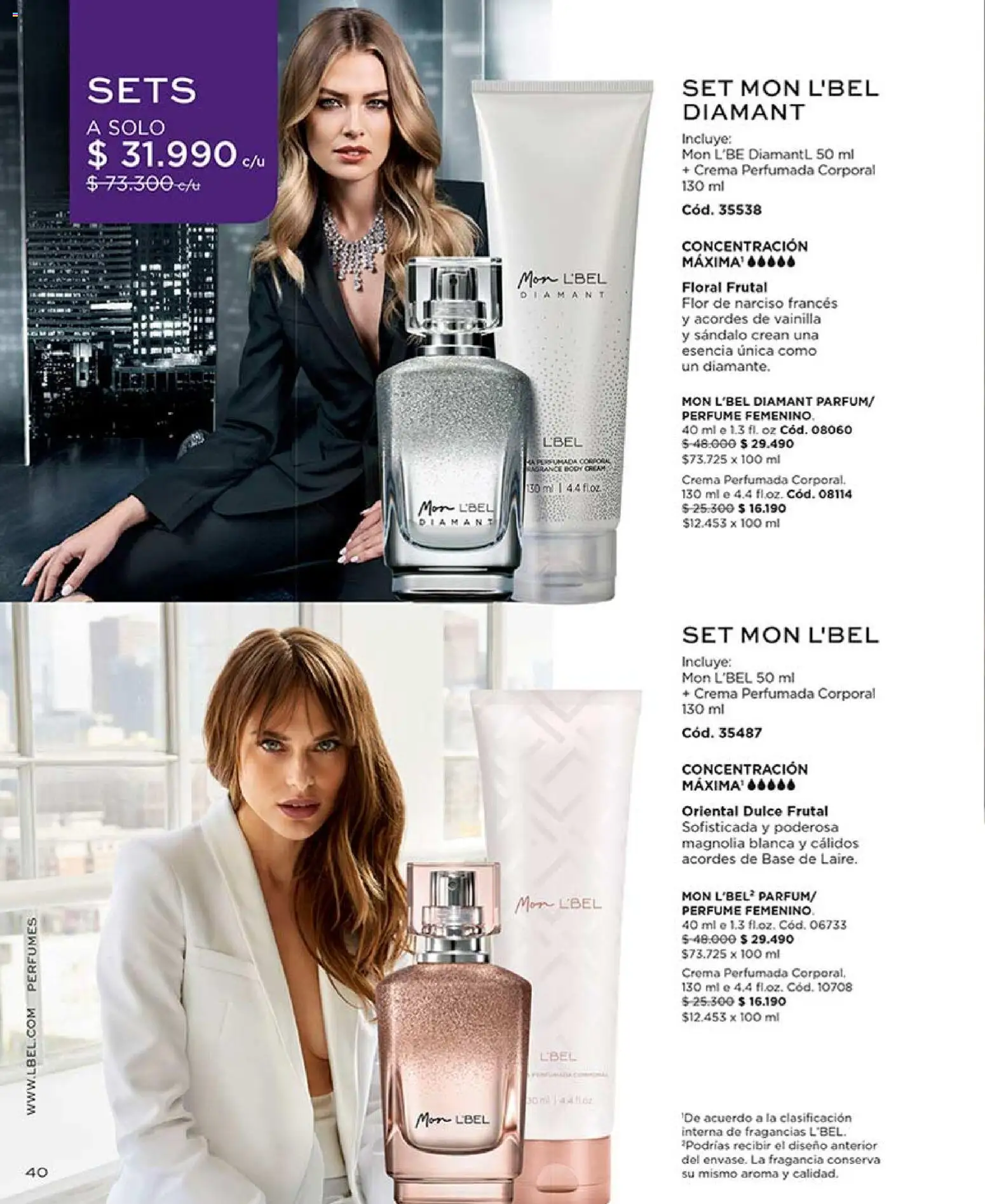 Catálogo L'Bel Campaña 9 │ válido desde el 17.05.2026 | Página: 40 | Productos: Body, Perfume, Fragancia, Base