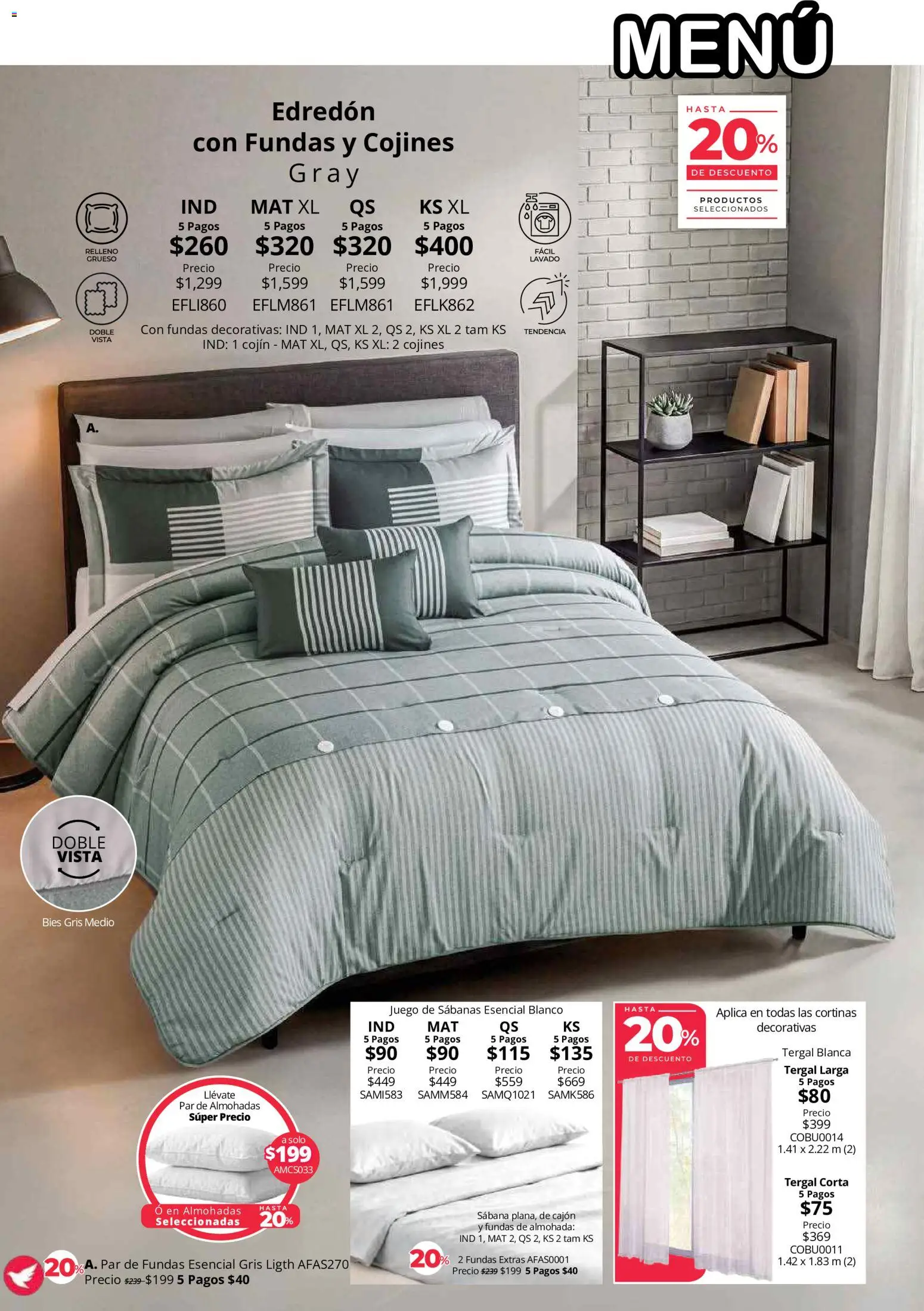 Nuevas ofertas de Colchas Concord válidas en toda la República Mexicana desde el 01/08/2026. ¡Encuentra las mejores ofertas en Colchas Concord catálogo! | Página: 15 | Productos: Juego, Almohada, Sabanas, Cortinas