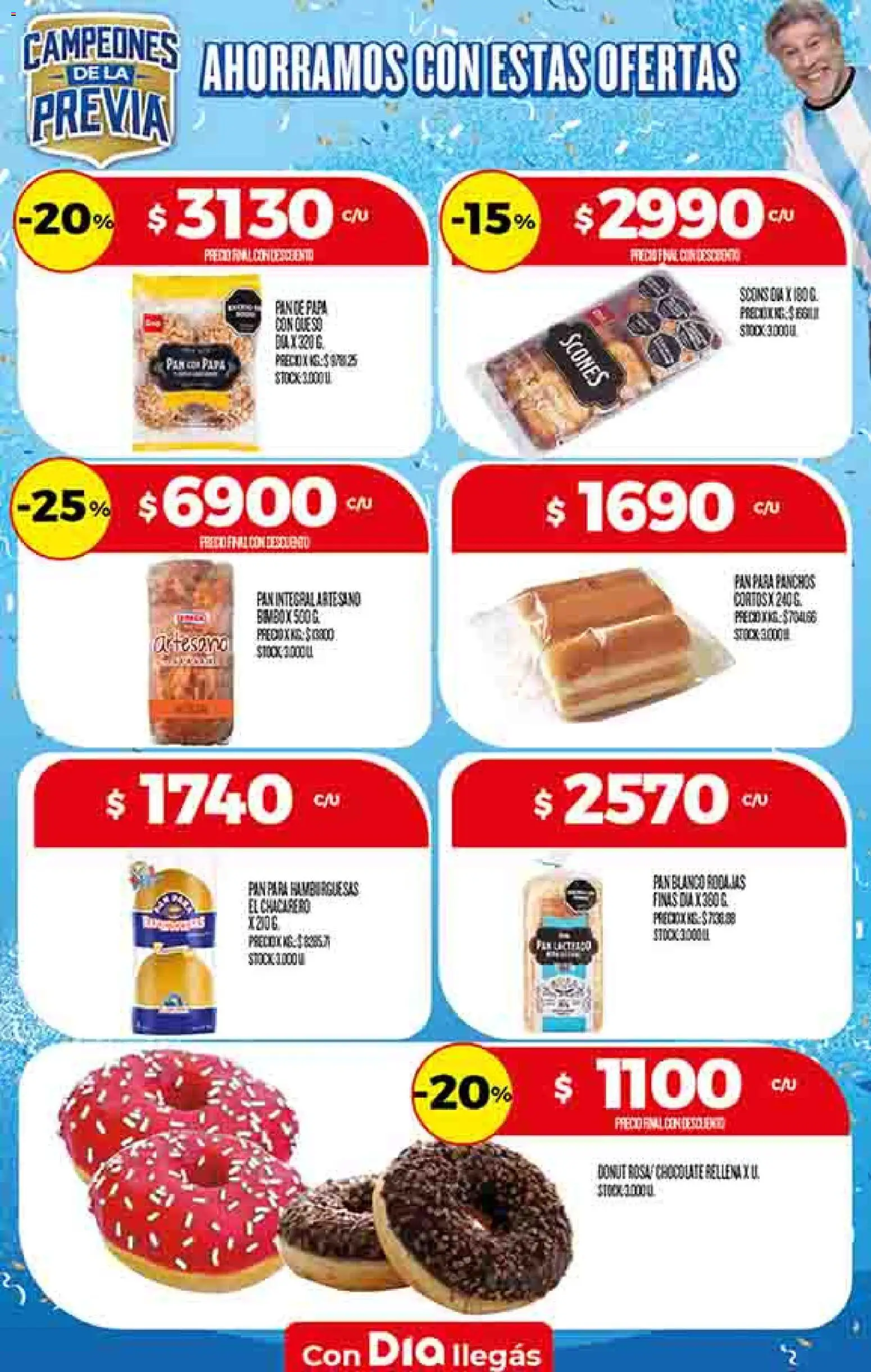 Supermercado DIA Ofertas │ válido desde el 20.05.2026 | Página: 32 | Productos: Papa, Queso, Pan, Chocolate