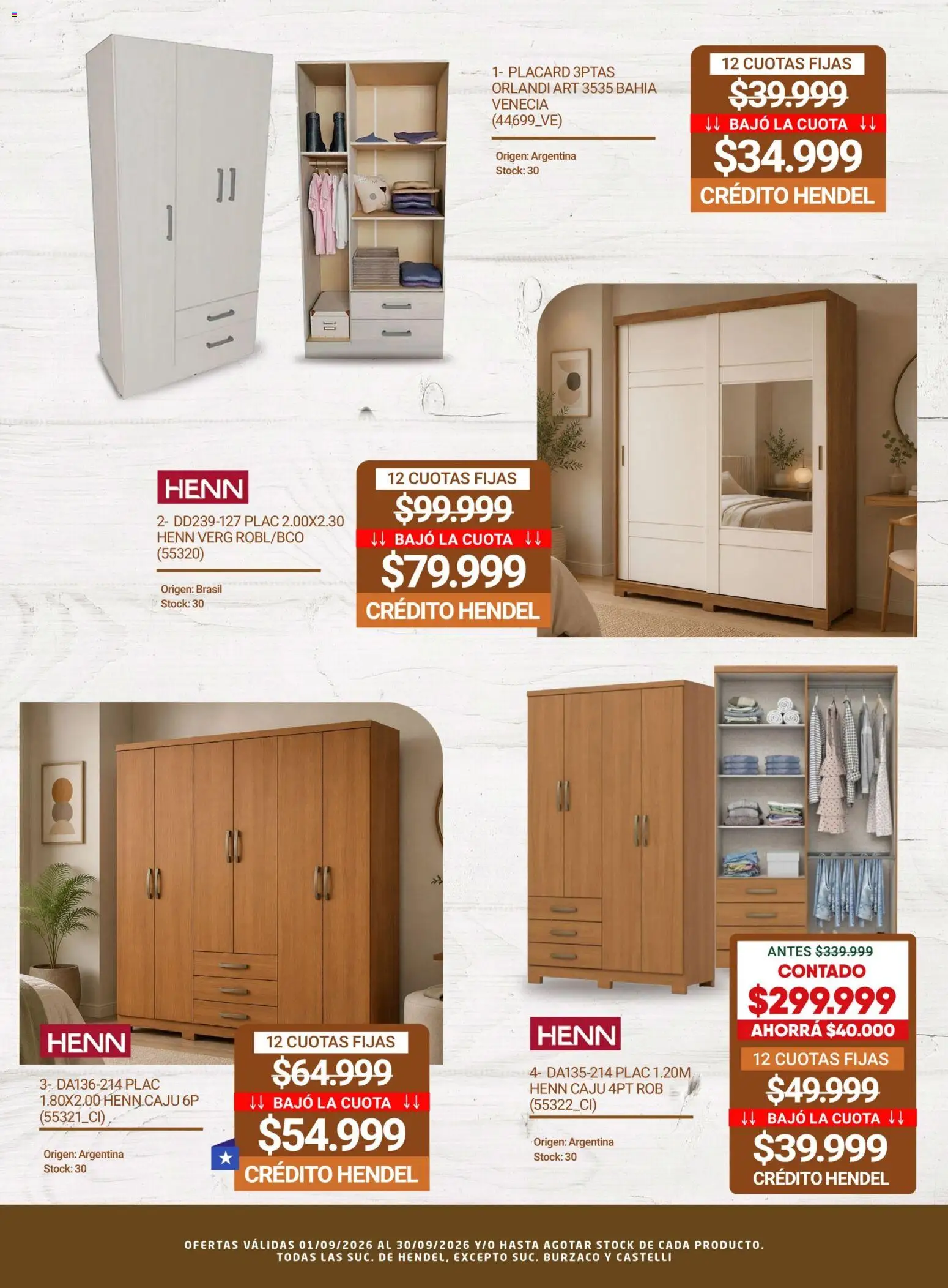Hendel catálogo │ válido desde el 01/09/2026 | Página: 15 | Productos: Placard