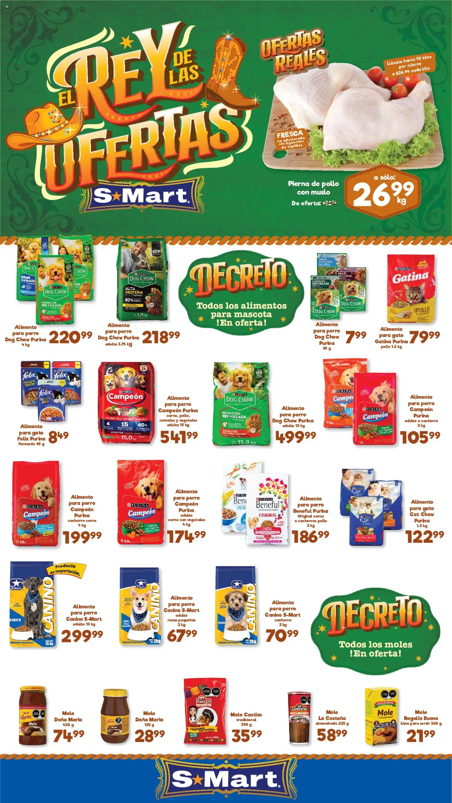 Nuevas ofertas de S-Mart válidas en toda la República Mexicana desde el 02.06.2026. ¡Encuentra las mejores ofertas en S-Mart folleto Ofertas de feria Matamoros! | Página: 1