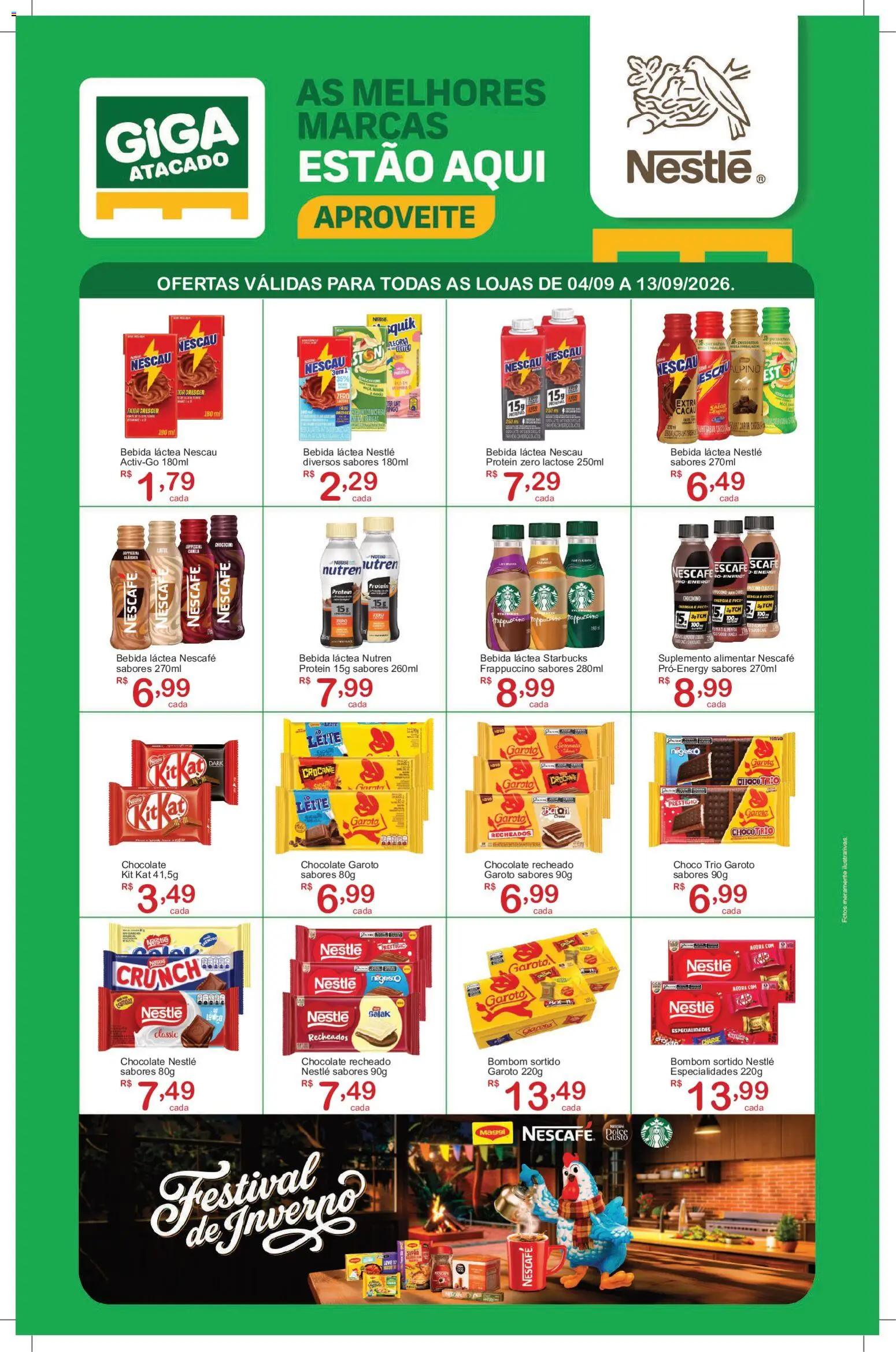 GIGA Atacado Folheto - válido de 04/09/2026 | Página: 1 | Produtos: Especialidades, Chocolate, Bebida, Bombom