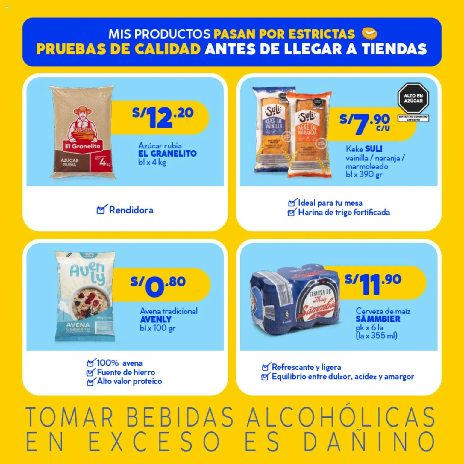 Catálogo Mass válido desde 15/07/2026 | Página: 5 | Productos: Mesa, Cerveza, Avena
