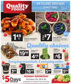 Preview of Quality Foods weekly flyer / circulaire from shop Quality Foods valid from Oct 15, 2026