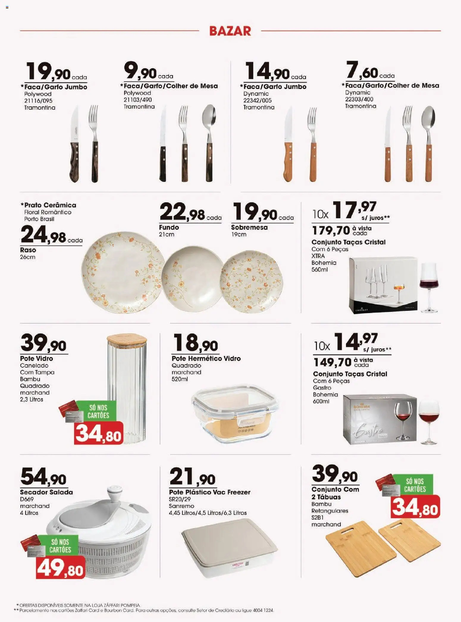 Zaffari Folheto - válido de 01/10/2026 | Página: 8 | Produtos: Secador, Taças, Mesa, Bourbon