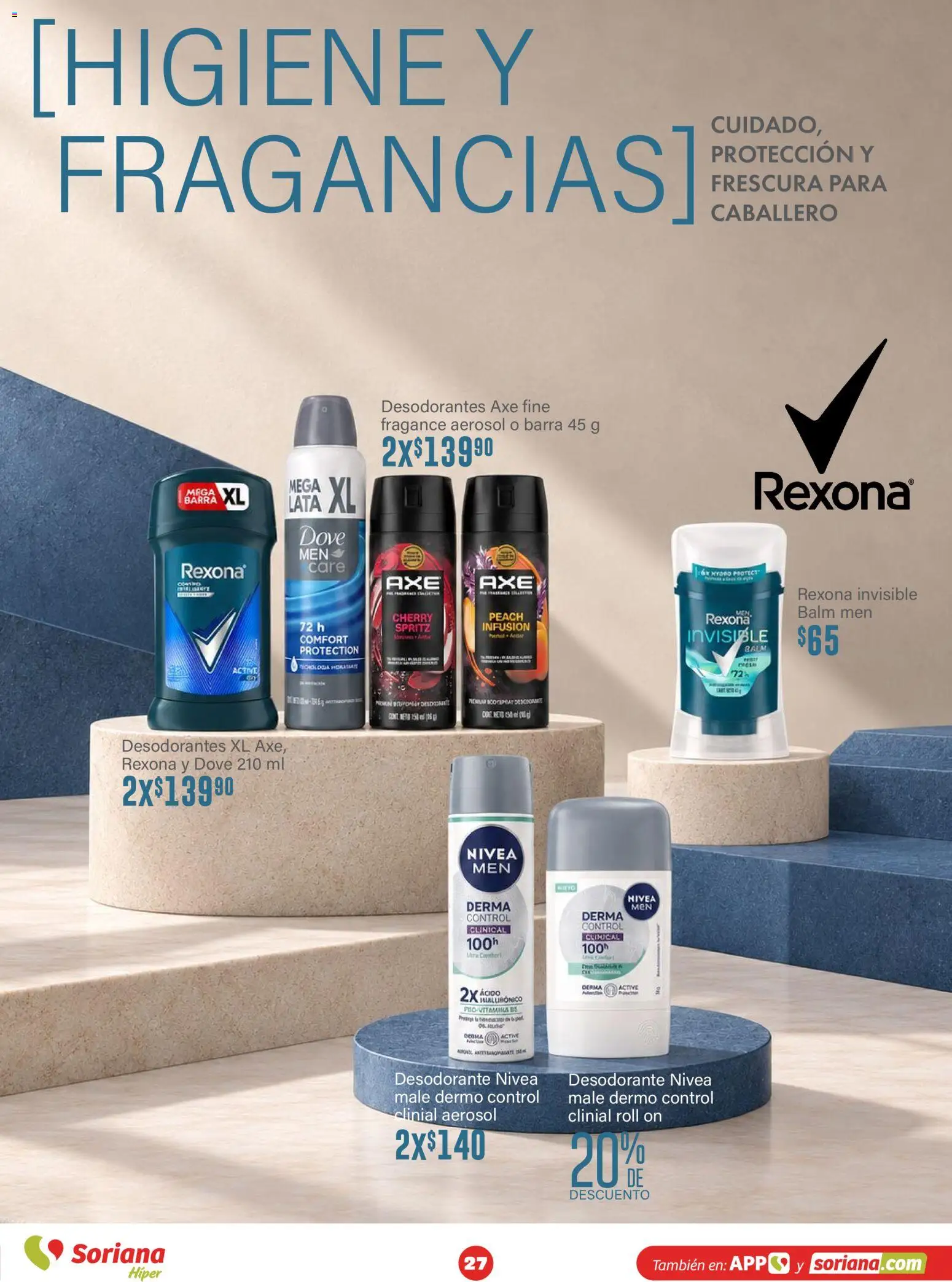 Nuevas ofertas de Soriana válidas en toda la República Mexicana desde el 15/10/2026. ¡Encuentra las mejores ofertas en Soriana folleto Modo #Glowing! | Página: 27