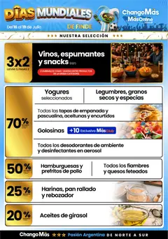 Vista previa Changomas Días Mundiales válido desde el 16/07/2026
