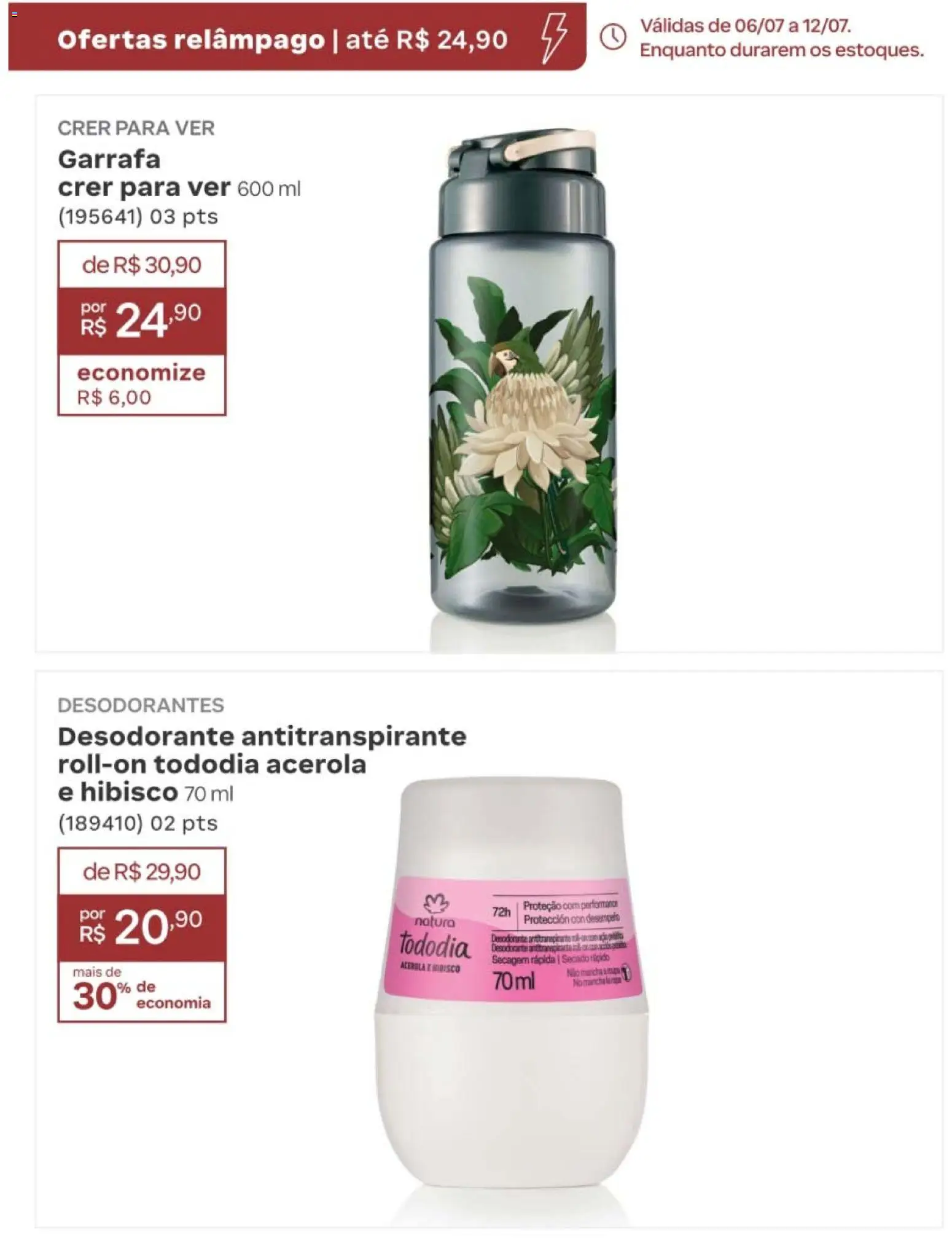 Natura Folheto - válido de 19/07/2026 | Página: 173 | Produtos: Hibisco, Desodorante, Acerola
