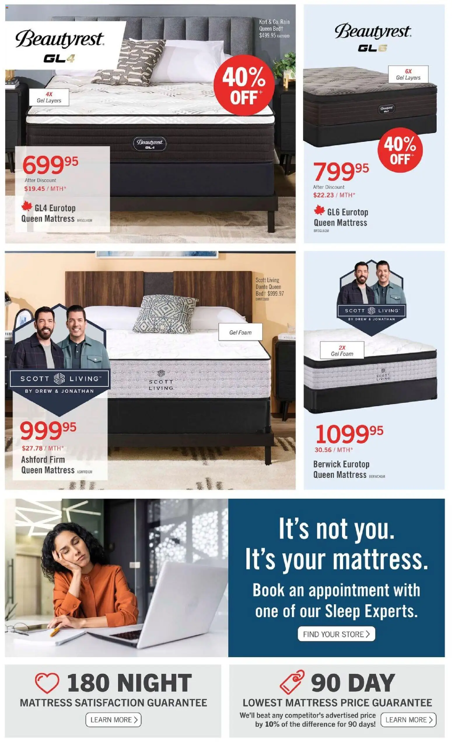 The Brick flyer valid from Jul 9, 2026 | Page: 3 | Products: Bed, Mattress