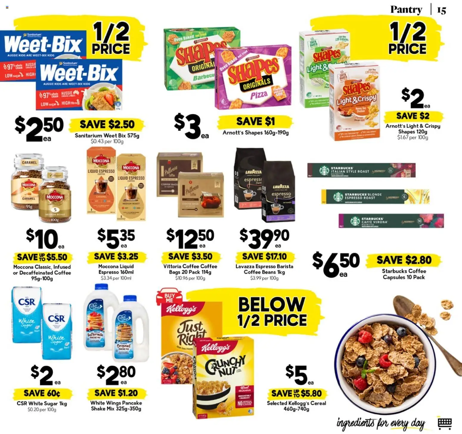 Drakes catalogue - valid from 15.04.2026 | Page: 15 | Products: Light, Coffee, Cereal, Sugar