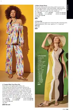 Preview of Avon weekly ads valid from 06.05.2026 | Page: 135 | Products: Pants, Sandals, Hat, Dress
