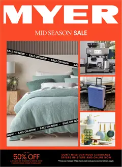 Preview of Myer Mid Season Sale - valid from 09/09/2026