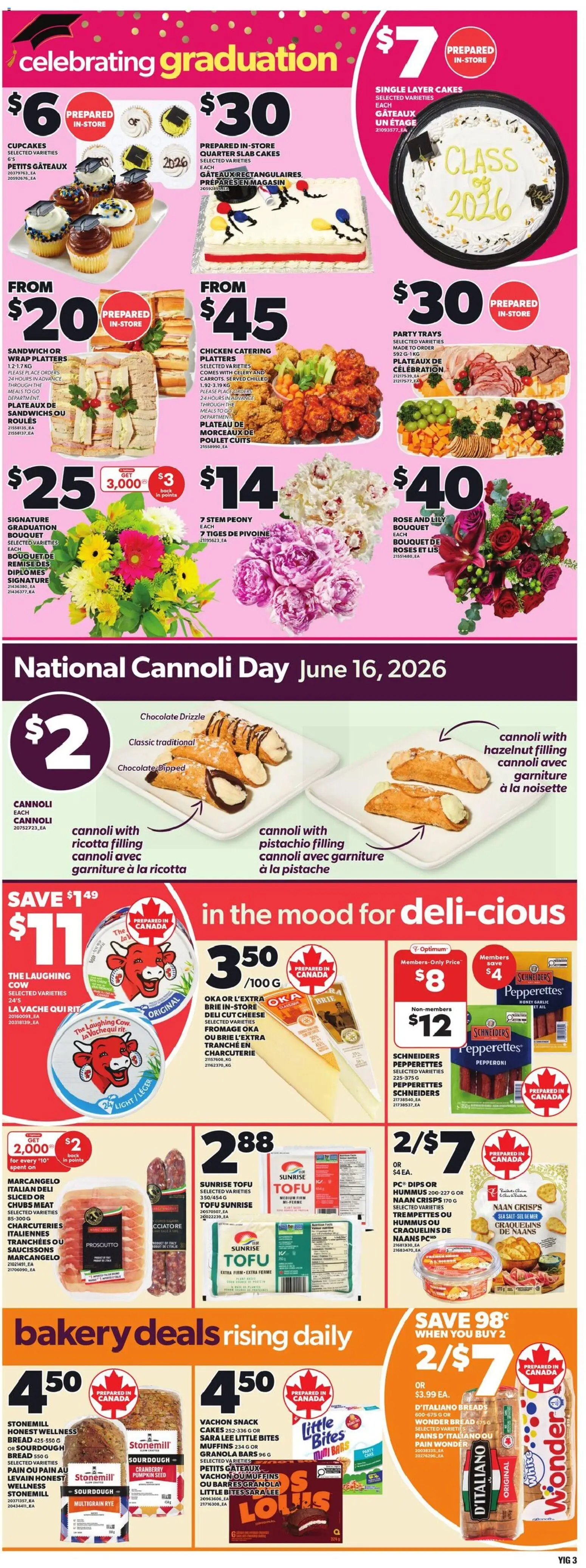 Independent Grocer flyer valid from 11.06.2026 | Page: 5 | Products: Bakery, Cheese, Chocolate, Chicken