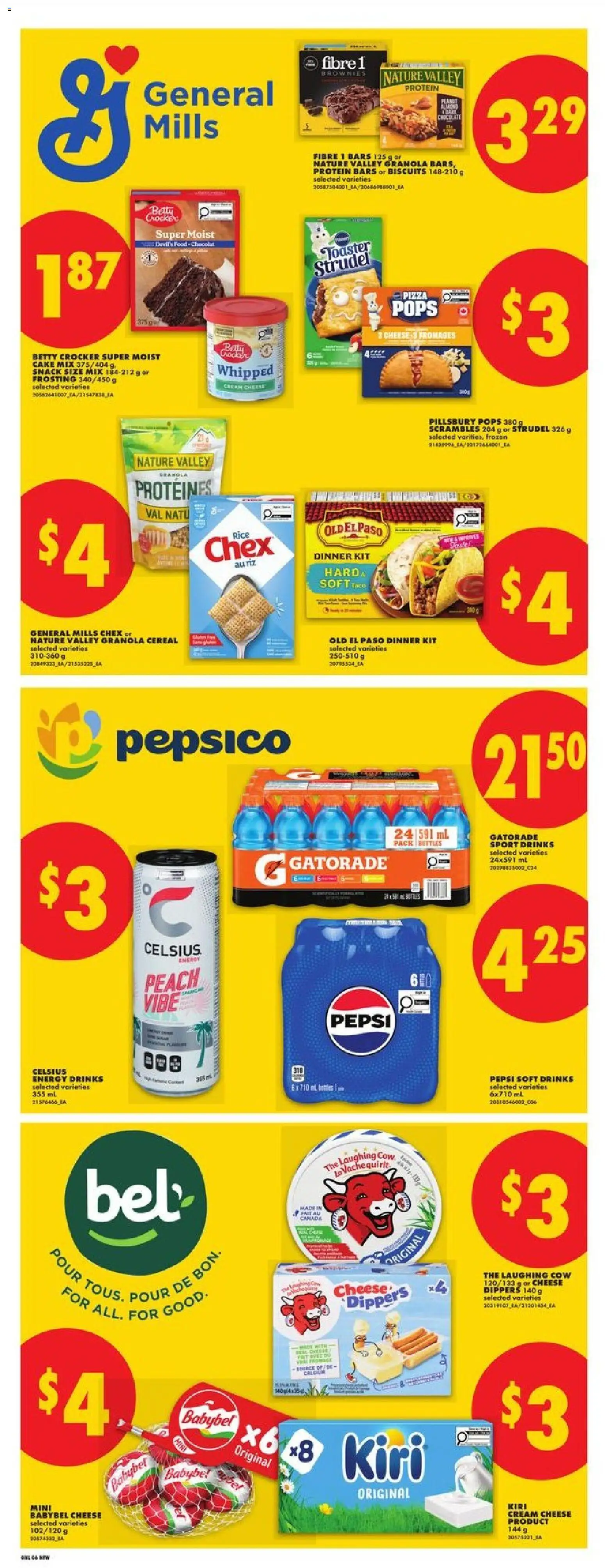 No Frills flyer valid from Aug 6, 2026 | Page: 15 | Products: Cream, Toaster, Cheese, Pizza