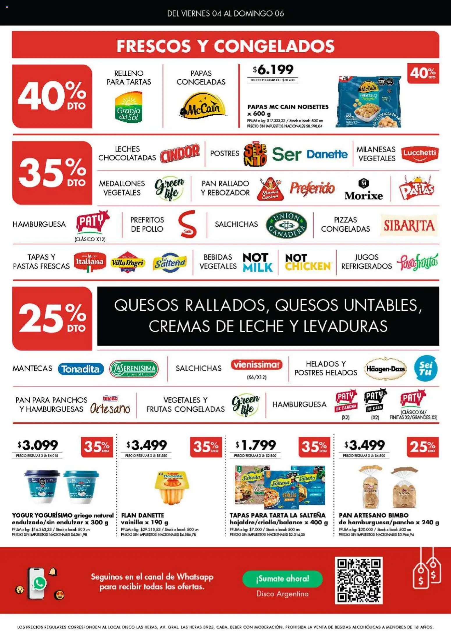 Disco - Ofertas | Bs. As. y Santa Fé │ válido desde el 04/09/2026 | Página: 4 | Productos: Disco, Cocina, Leche, Pan
