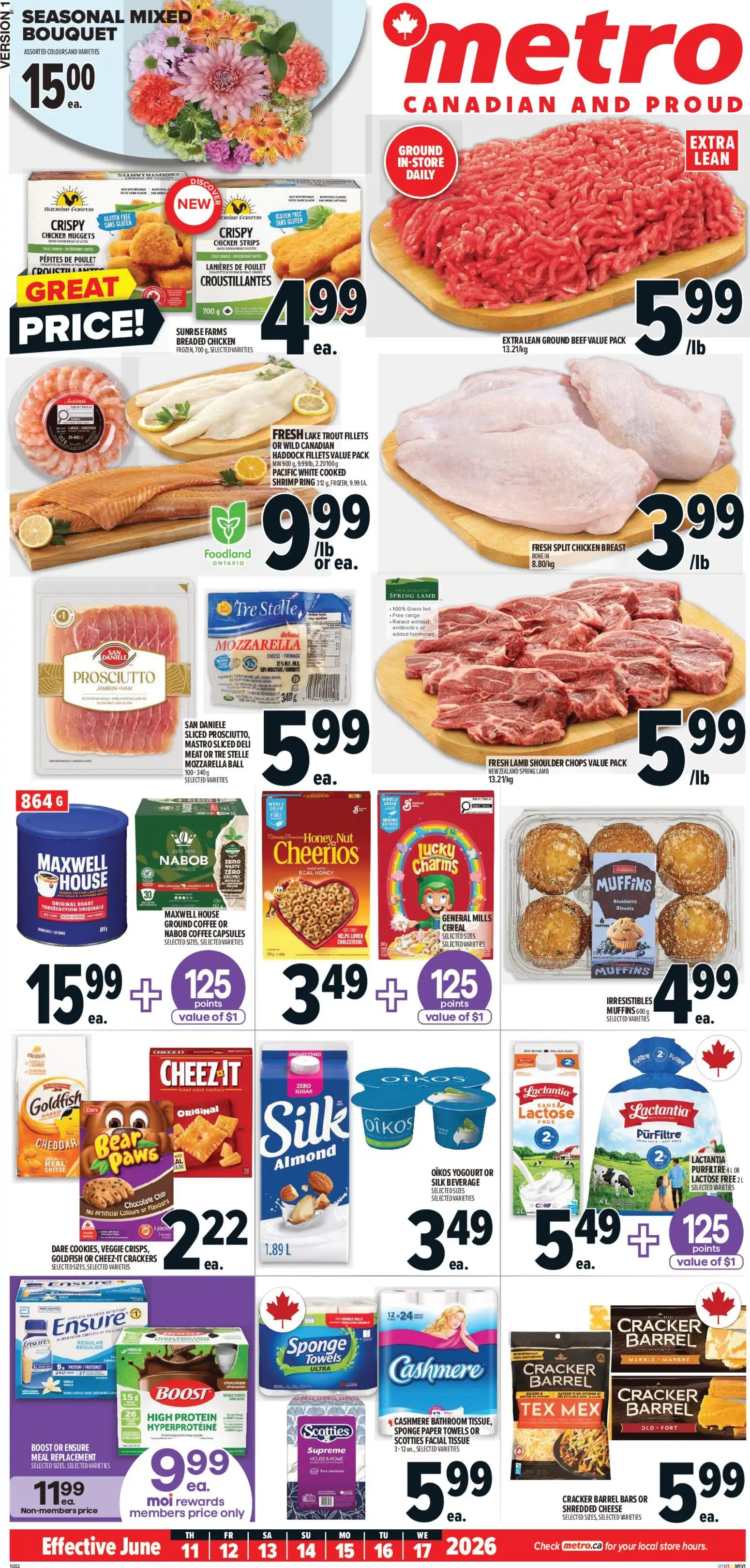 Metro flyer valid from 11.06.2026 | Page: 2 | Products: Beef, Sponge, Chocolate, Chicken