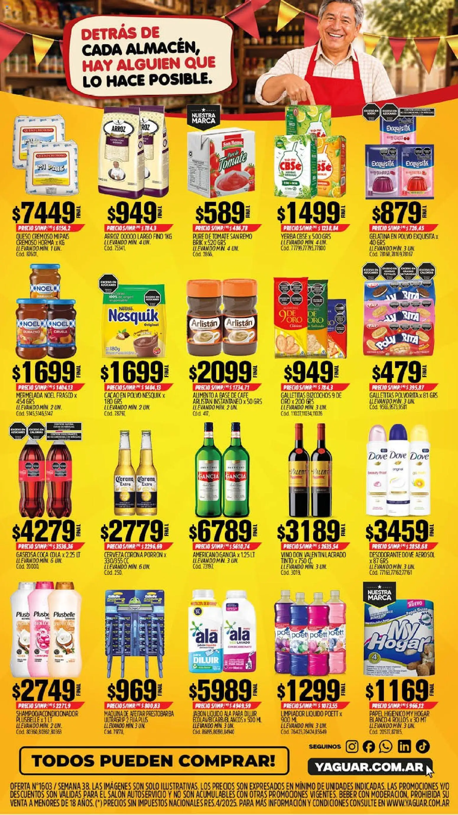 Yaguar catálogo │ válido desde el 14/09/2026 | Página: 2 | Productos: Maquina de afeitar, Corona Extra, Jabón, Mermelada