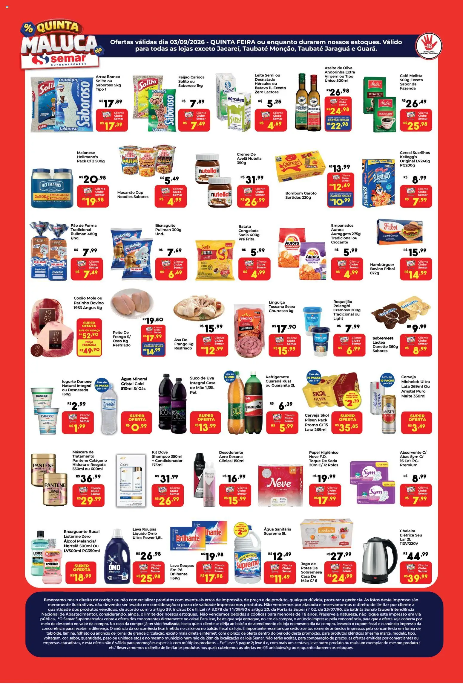 Semar Supermercado Folheto - válido de 03/09/2026 | Página: 1