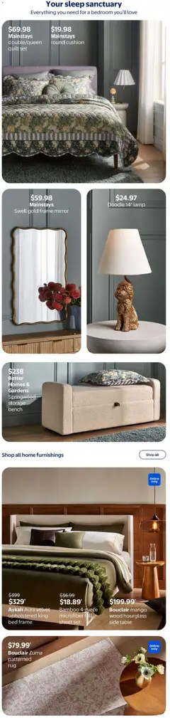Preview of Mainstays Swell gold frame mirror, Mainstays Swell gold frame mirror from shop Walmart valid from Sep 10, 2026 | Page: 6