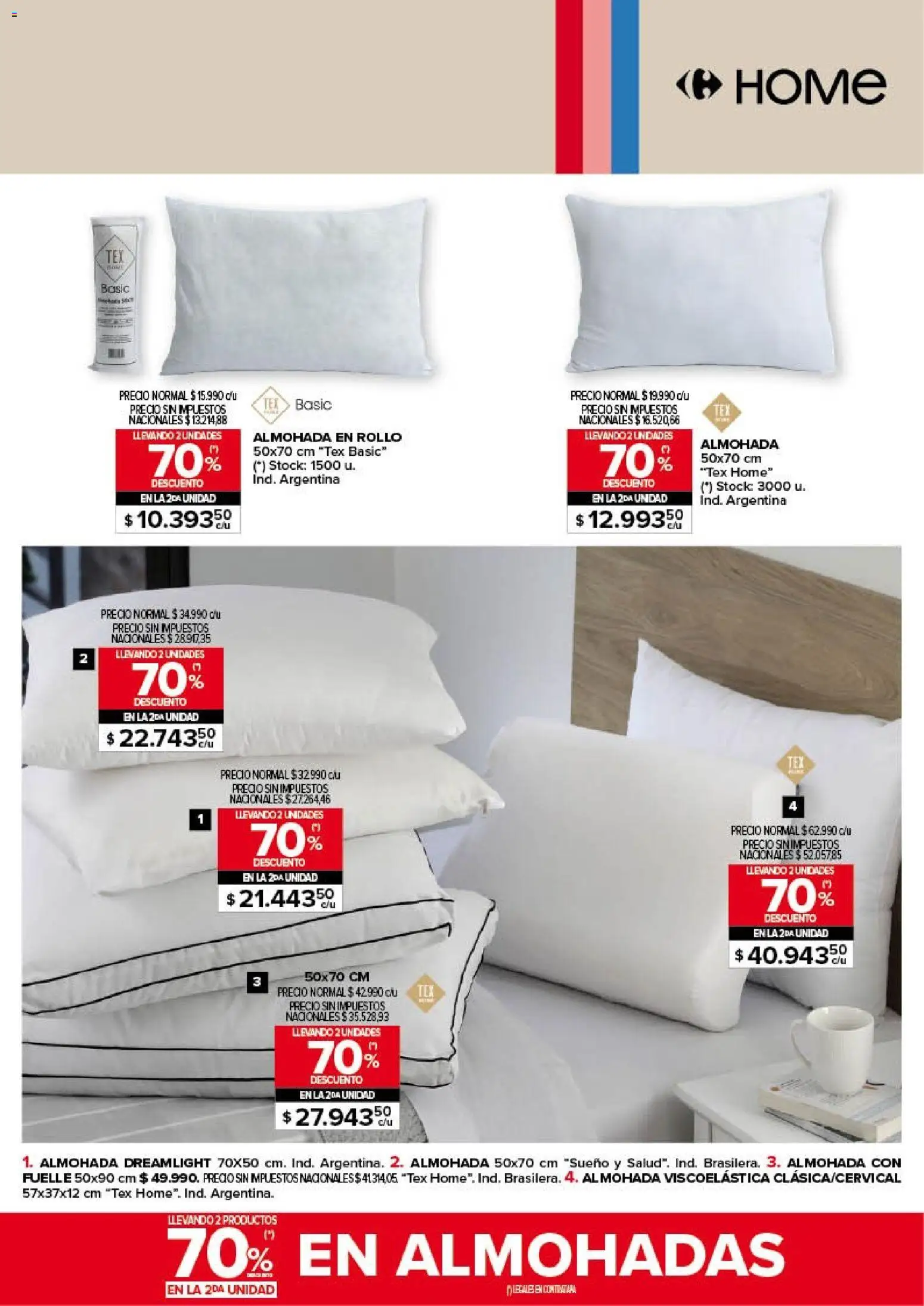 Carrefour - Deco Hogar  │ válido desde el 30.04.2026 | Página: 21 | Productos: Almohada