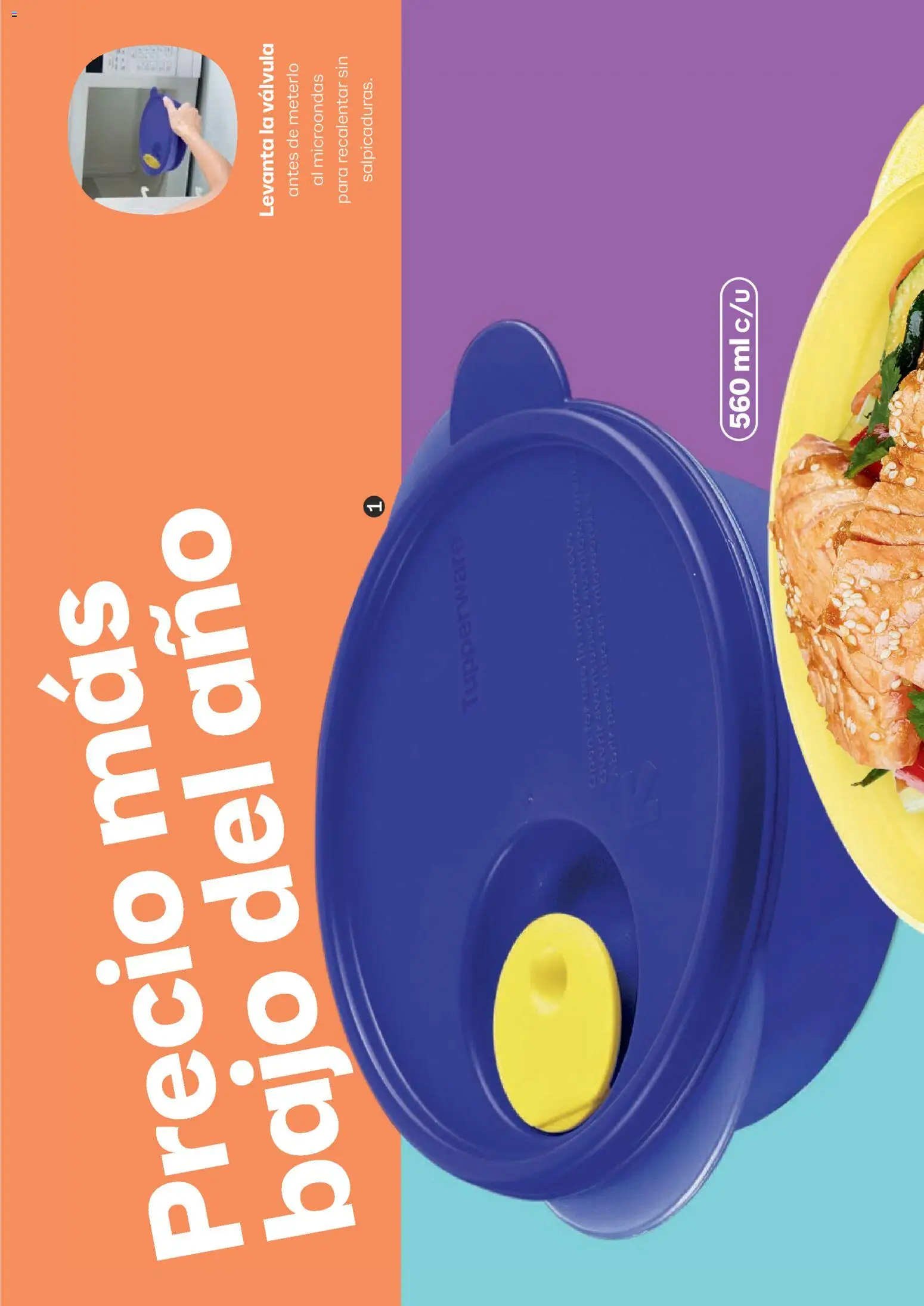 Nuevas ofertas de Tupperware válidas en toda la República Mexicana desde el 13/07/2026. ¡Encuentra las mejores ofertas en Tupperware catálogo! | Página: 42 | Productos: Microondas, Válvula