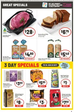 Preview of IGA catalogue Kambah - valid from 16/09/2026 | Page: 4 | Products: Drinks, Corn, Ginger, Steak