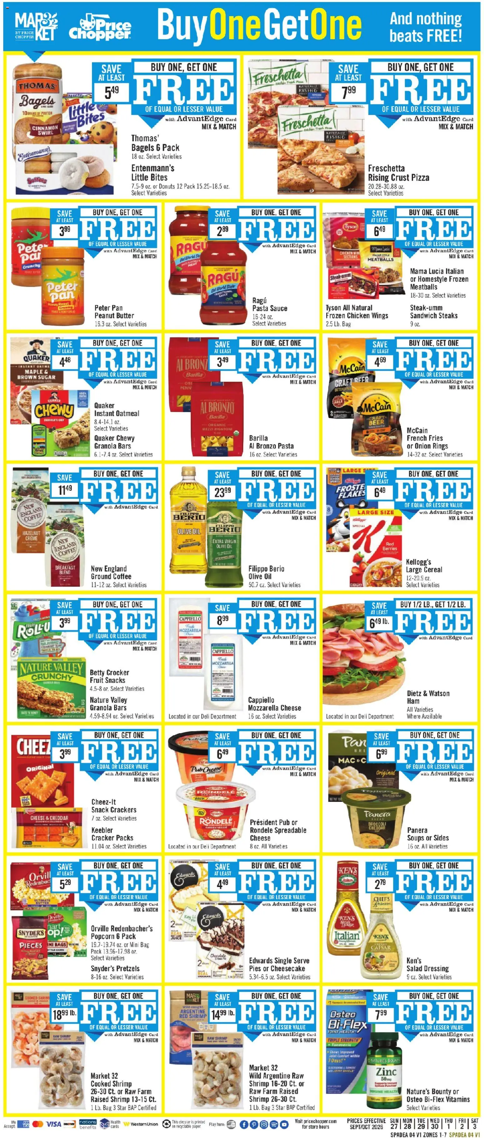 Price Chopper - Weekly Ad - valid from 09/27/2026 | Page: 10 | Products: Zinc, Broccoli, Pizza, Salad
