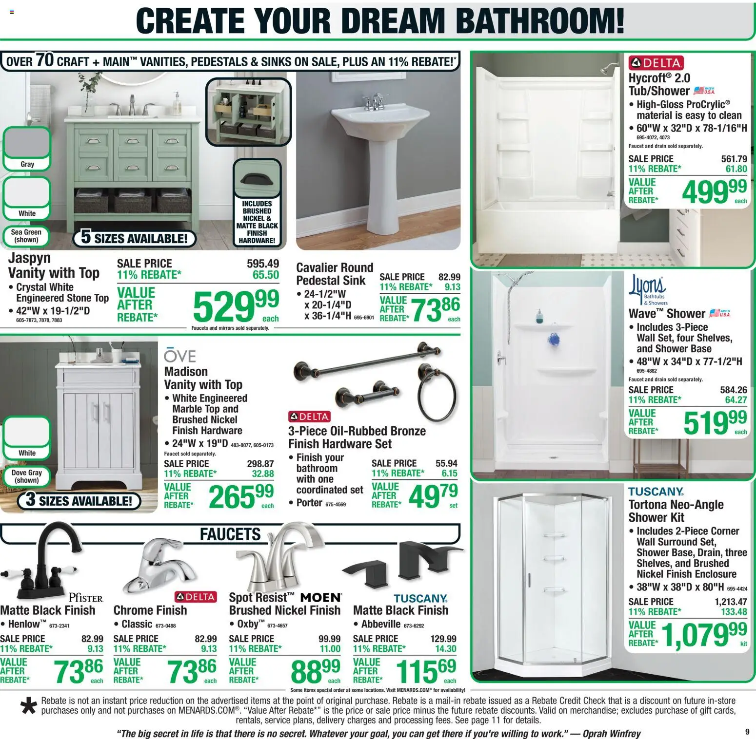 Menards - Weekly Ad - valid from 07/08/2026 | Page: 15 | Products: Shower