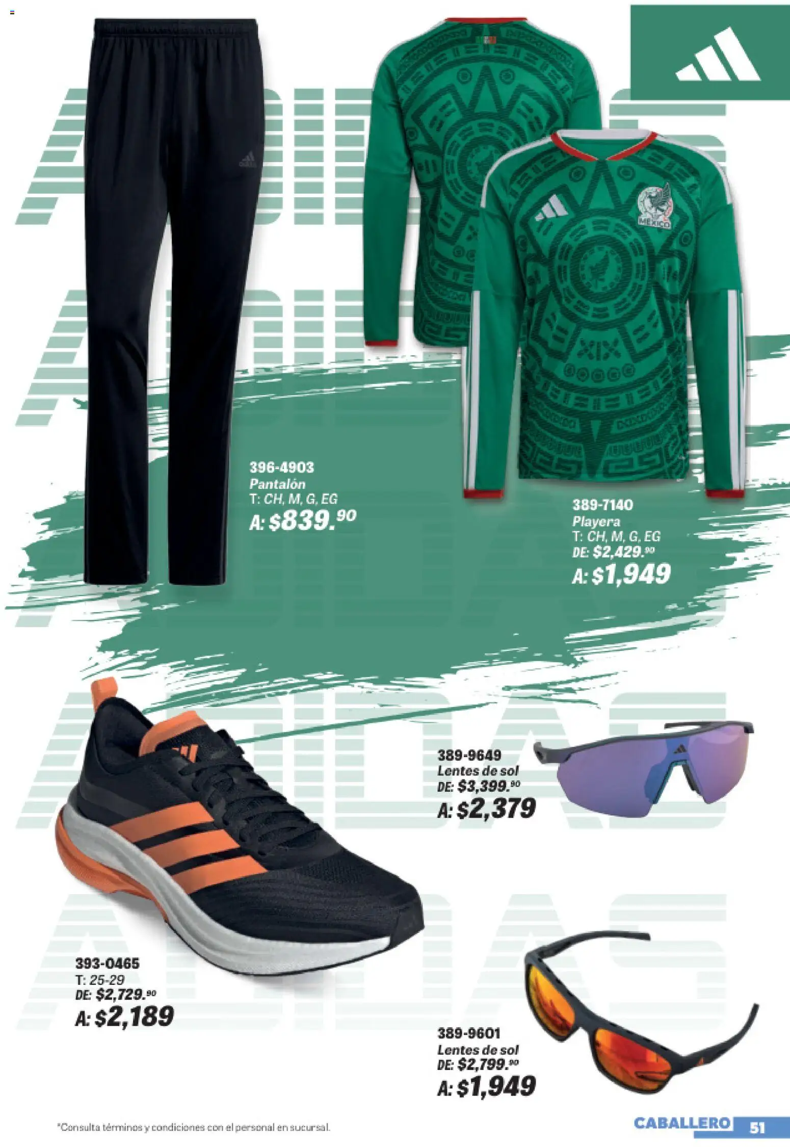 Nuevas ofertas de Andrea válidas en toda la República Mexicana desde el 19/07/2026. ¡Encuentra las mejores ofertas en Andrea catálogo Sports Week! | Página: 51 | Productos: Lentes, Playera, Lentes de sol