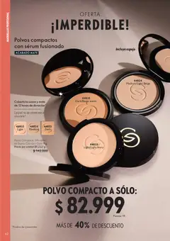 Oriflame catálogo 11 -  Vista previa de la revista de la tienda Oriflame valido desde el 01/08/2026 | Página: 62 | Productos: Polvo compacto, Serum, Maquillaje, Polvo